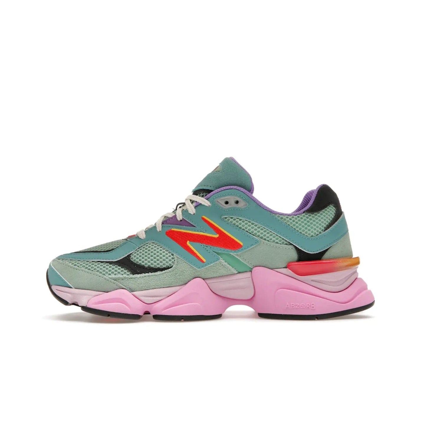 New Balance 9060 Warped Multi-Color - Image 19 - Only at www.BallersClubKickz.com - Enhance your style with the new New Balance 9060 Warped Multi-Colour! Suede overlays, mesh base layer and ABZORB midsole provide comfortable cushioning, while the colourful design ticks all the latest trends. Nylon laces offer an adjustable fit for maximum convenience. Debuting on March 31, 2023 - a must-have addition to your sneaker collection.