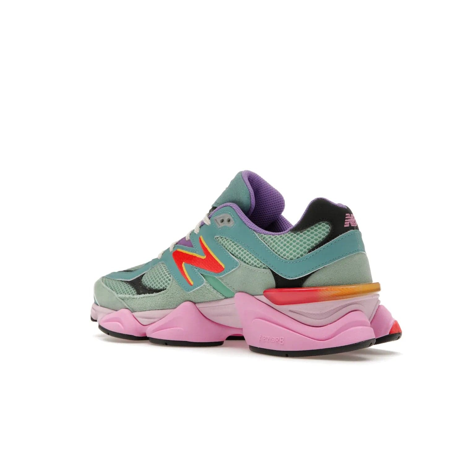 New Balance 9060 Warped Multi-Color - Image 23 - Only at www.BallersClubKickz.com - Enhance your style with the new New Balance 9060 Warped Multi-Colour! Suede overlays, mesh base layer and ABZORB midsole provide comfortable cushioning, while the colourful design ticks all the latest trends. Nylon laces offer an adjustable fit for maximum convenience. Debuting on March 31, 2023 - a must-have addition to your sneaker collection.