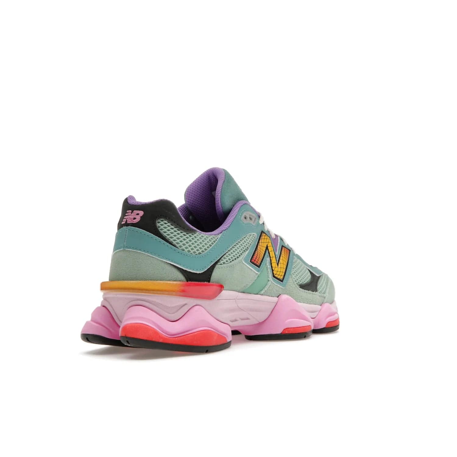 New Balance 9060 Warped Multi-Color - Image 32 - Only at www.BallersClubKickz.com - Enhance your style with the new New Balance 9060 Warped Multi-Colour! Suede overlays, mesh base layer and ABZORB midsole provide comfortable cushioning, while the colourful design ticks all the latest trends. Nylon laces offer an adjustable fit for maximum convenience. Debuting on March 31, 2023 - a must-have addition to your sneaker collection.