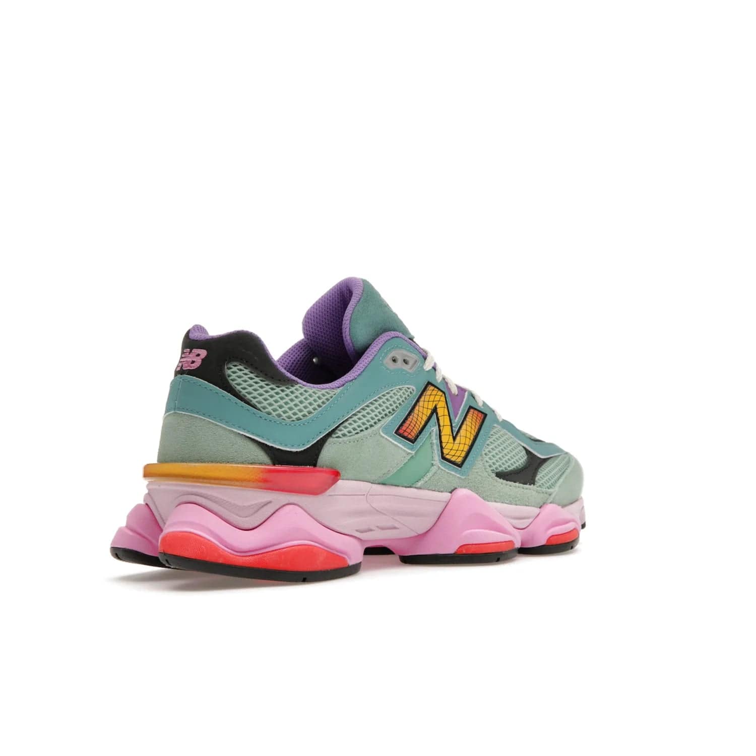 New Balance 9060 Warped Multi-Color - Image 33 - Only at www.BallersClubKickz.com - Enhance your style with the new New Balance 9060 Warped Multi-Colour! Suede overlays, mesh base layer and ABZORB midsole provide comfortable cushioning, while the colourful design ticks all the latest trends. Nylon laces offer an adjustable fit for maximum convenience. Debuting on March 31, 2023 - a must-have addition to your sneaker collection.