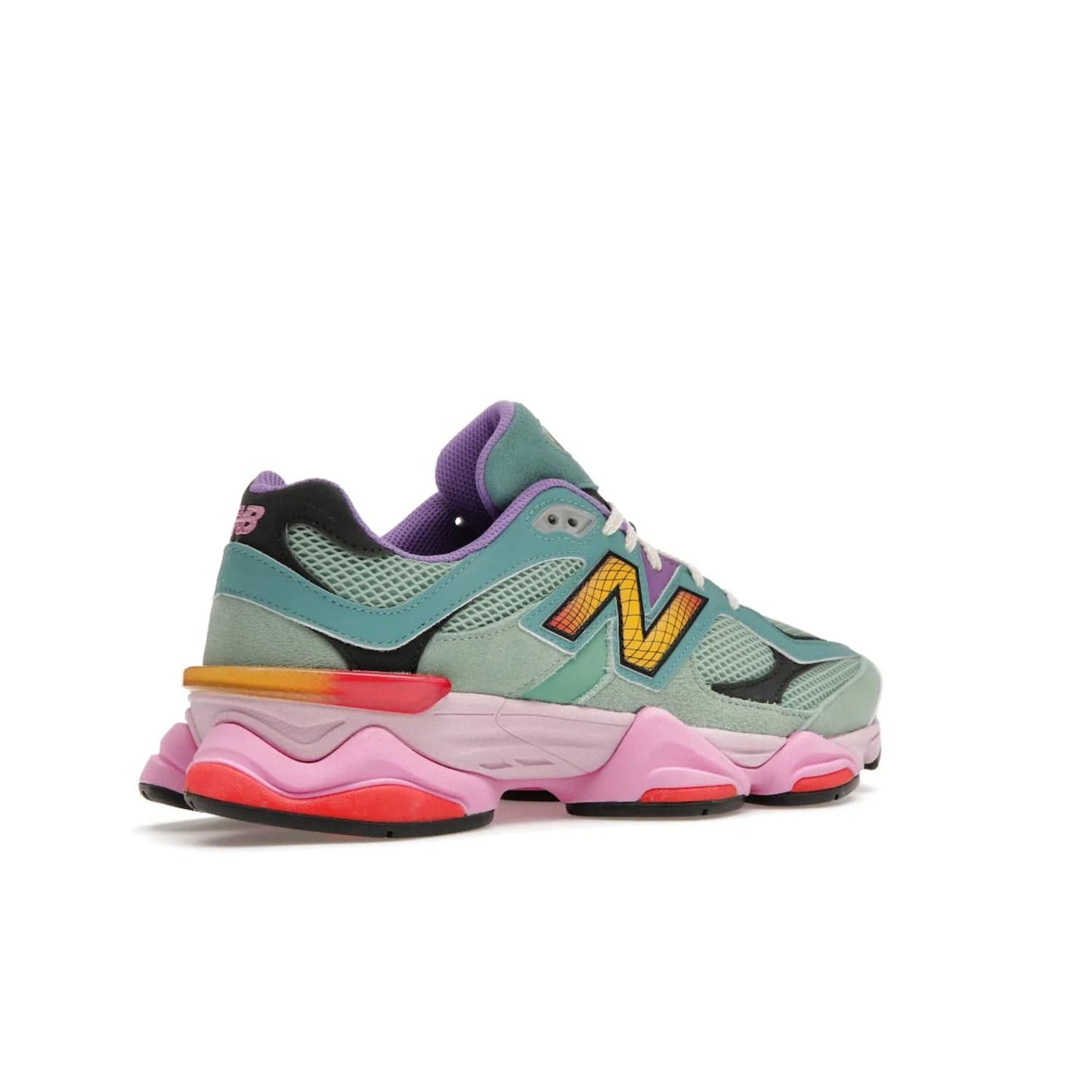 New Balance 9060 Warped Multi-Color - Image 34 - Only at www.BallersClubKickz.com - Enhance your style with the new New Balance 9060 Warped Multi-Colour! Suede overlays, mesh base layer and ABZORB midsole provide comfortable cushioning, while the colourful design ticks all the latest trends. Nylon laces offer an adjustable fit for maximum convenience. Debuting on March 31, 2023 - a must-have addition to your sneaker collection.