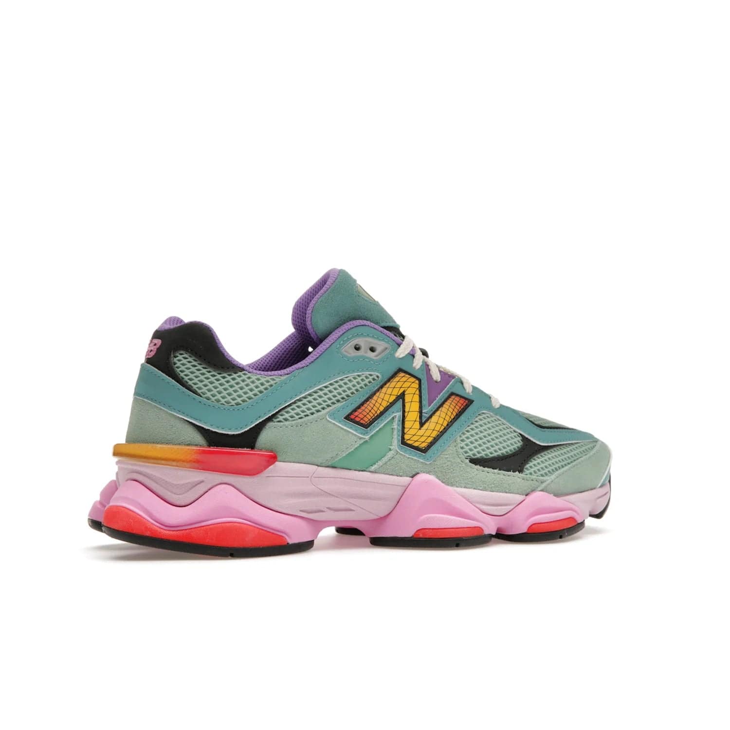 New Balance 9060 Warped Multi-Color - Image 35 - Only at www.BallersClubKickz.com - Enhance your style with the new New Balance 9060 Warped Multi-Colour! Suede overlays, mesh base layer and ABZORB midsole provide comfortable cushioning, while the colourful design ticks all the latest trends. Nylon laces offer an adjustable fit for maximum convenience. Debuting on March 31, 2023 - a must-have addition to your sneaker collection.