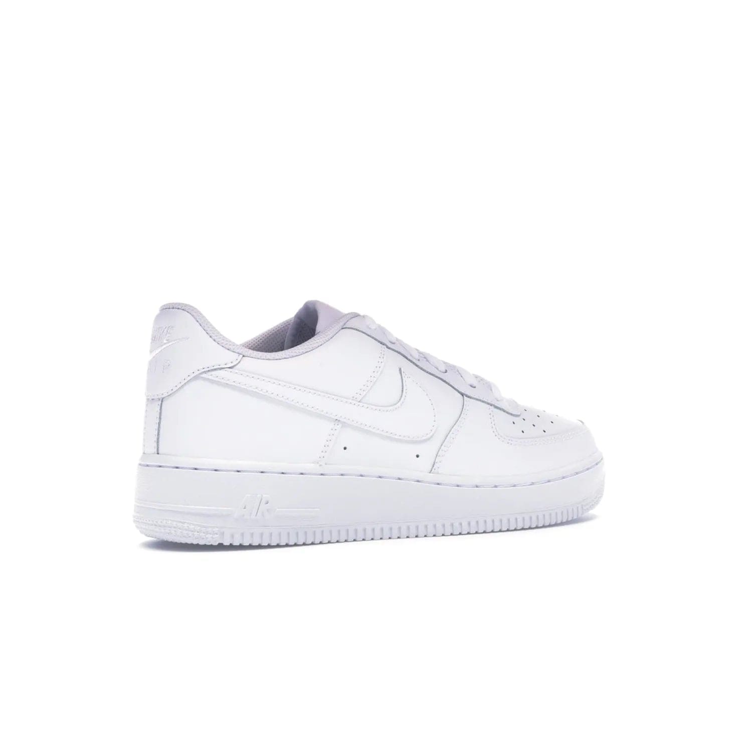 Nike Air Force 1 Low White (GS) - Image 34 - Only at www.BallersClubKickz.com - Grab the Nike Air Force 1 Low White (GS) for your mini-me. Clean all-white upper, modern cushioning & traction. Originally released Jan 2014.