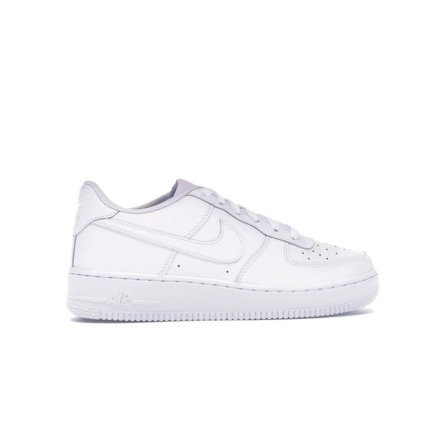 Nike Air Force 1 Low White (GS) - Image 36 - Only at www.BallersClubKickz.com - Grab the Nike Air Force 1 Low White (GS) for your mini-me. Clean all-white upper, modern cushioning & traction. Originally released Jan 2014.