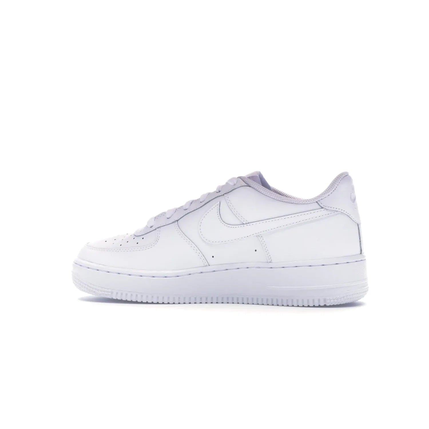 Nike Air Force 1 Low White (GS) - Image 21 - Only at www.BallersClubKickz.com - Grab the Nike Air Force 1 Low White (GS) for your mini-me. Clean all-white upper, modern cushioning & traction. Originally released Jan 2014.