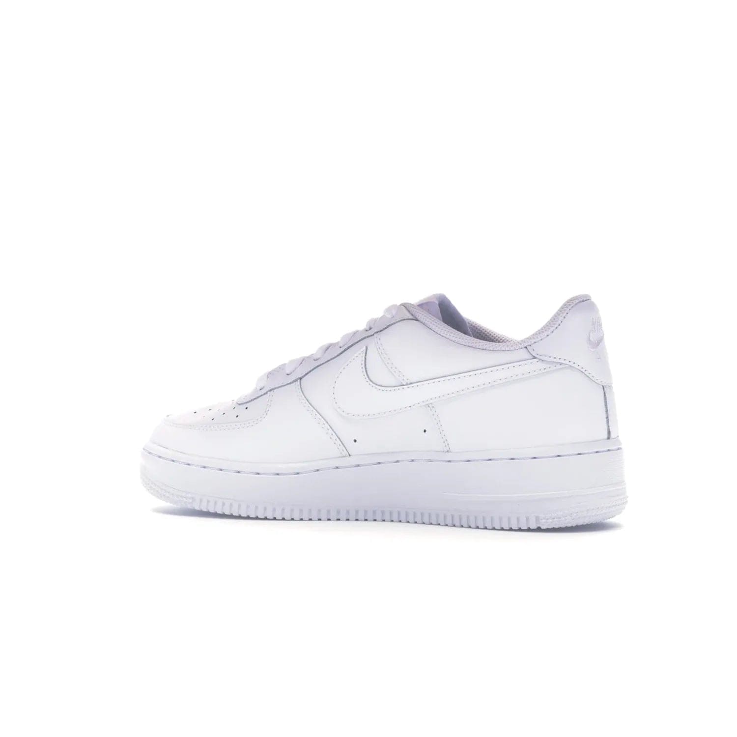 Nike Air Force 1 Low White (GS) - Image 22 - Only at www.BallersClubKickz.com - Grab the Nike Air Force 1 Low White (GS) for your mini-me. Clean all-white upper, modern cushioning & traction. Originally released Jan 2014.