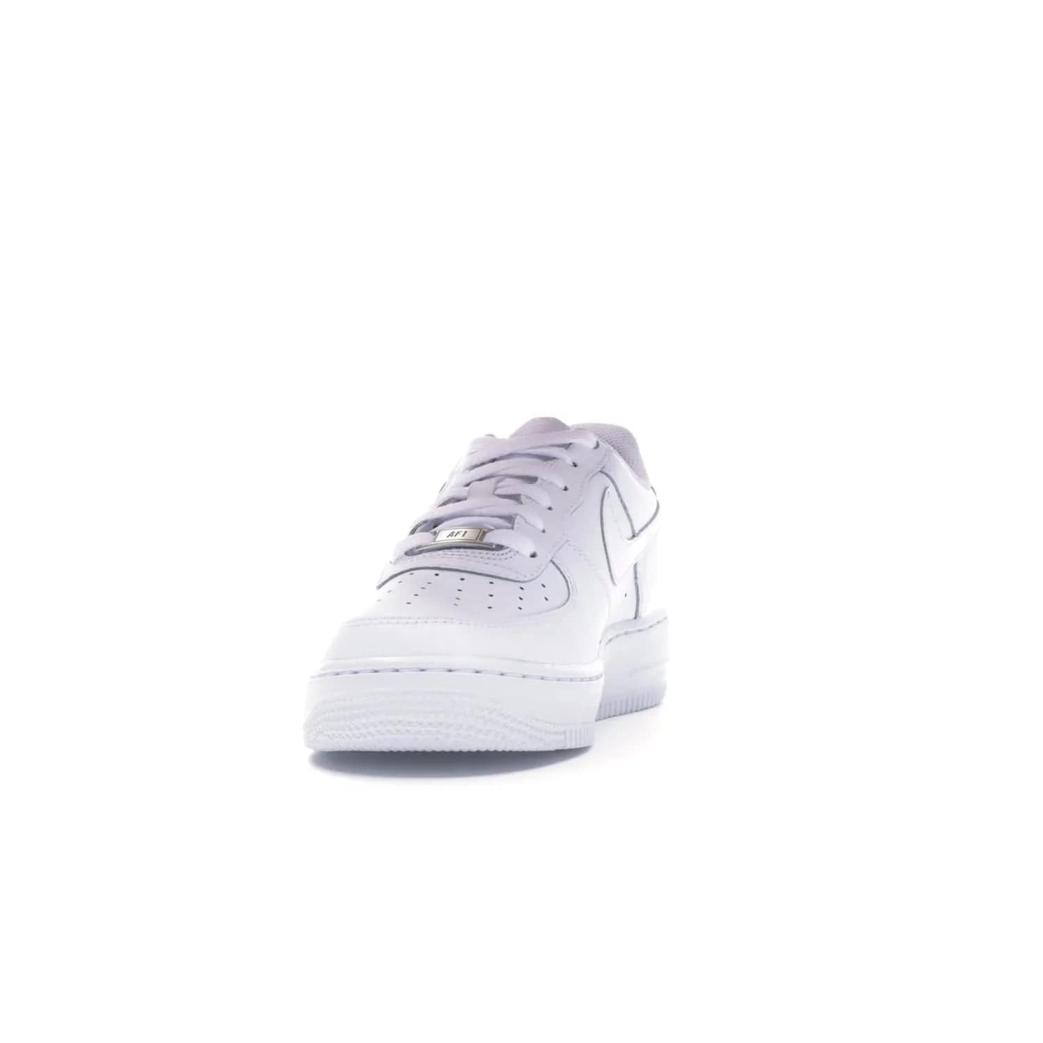 Nike Air Force 1 Low White (GS) - Image 12 - Only at www.BallersClubKickz.com - Grab the Nike Air Force 1 Low White (GS) for your mini-me. Clean all-white upper, modern cushioning & traction. Originally released Jan 2014.