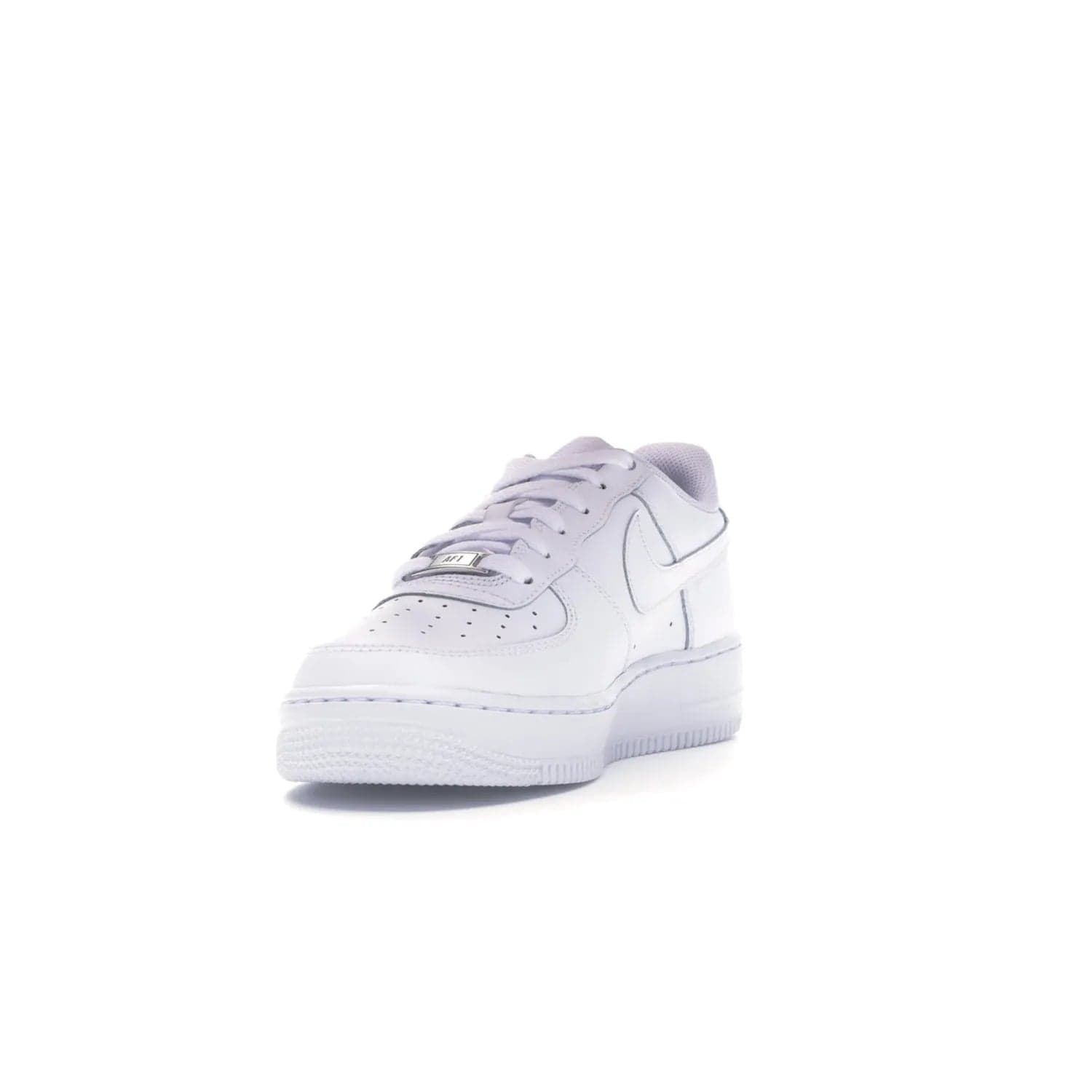 Nike Air Force 1 Low White (GS) - Image 13 - Only at www.BallersClubKickz.com - Grab the Nike Air Force 1 Low White (GS) for your mini-me. Clean all-white upper, modern cushioning & traction. Originally released Jan 2014.