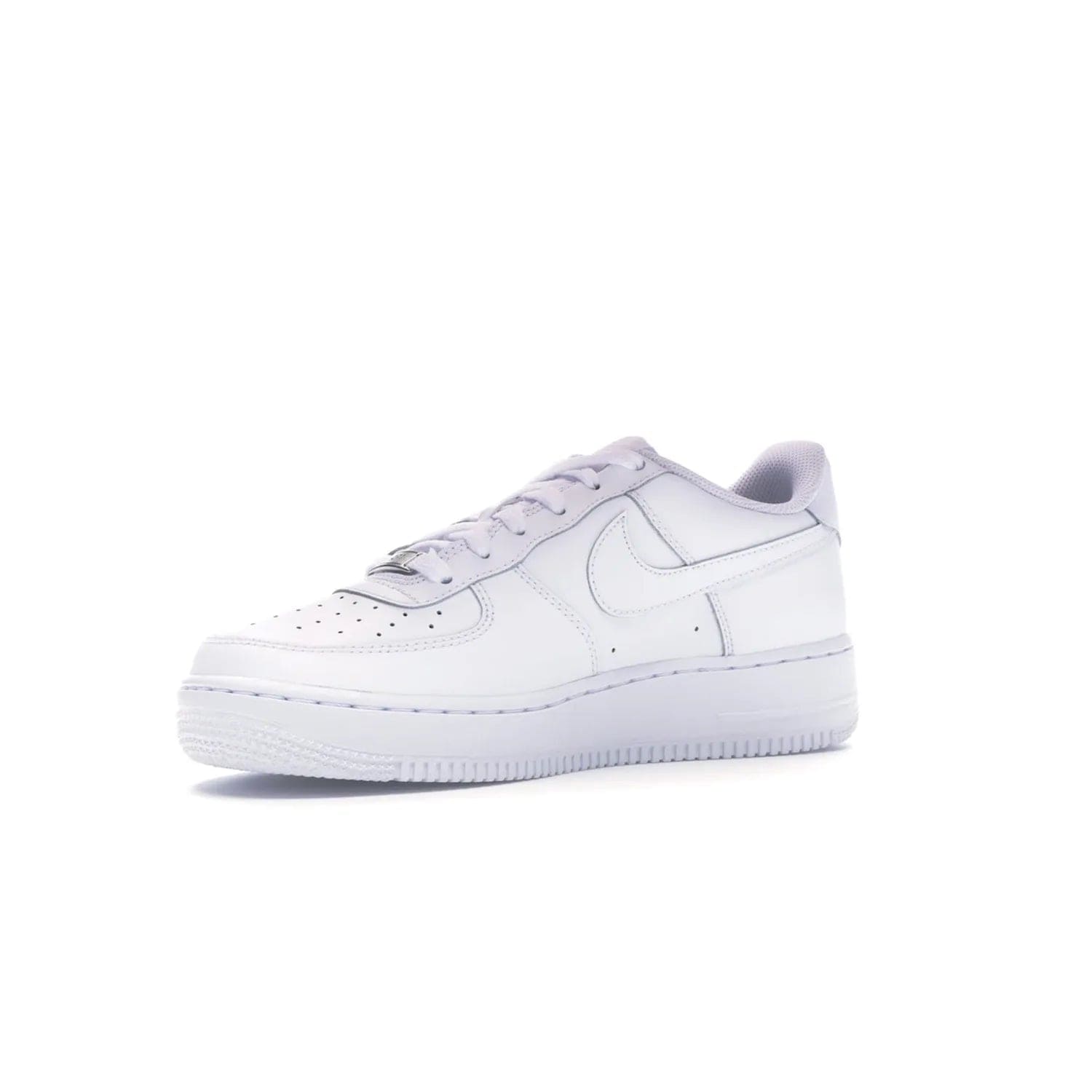 Nike Air Force 1 Low White (GS) - Image 16 - Only at www.BallersClubKickz.com - Grab the Nike Air Force 1 Low White (GS) for your mini-me. Clean all-white upper, modern cushioning & traction. Originally released Jan 2014.