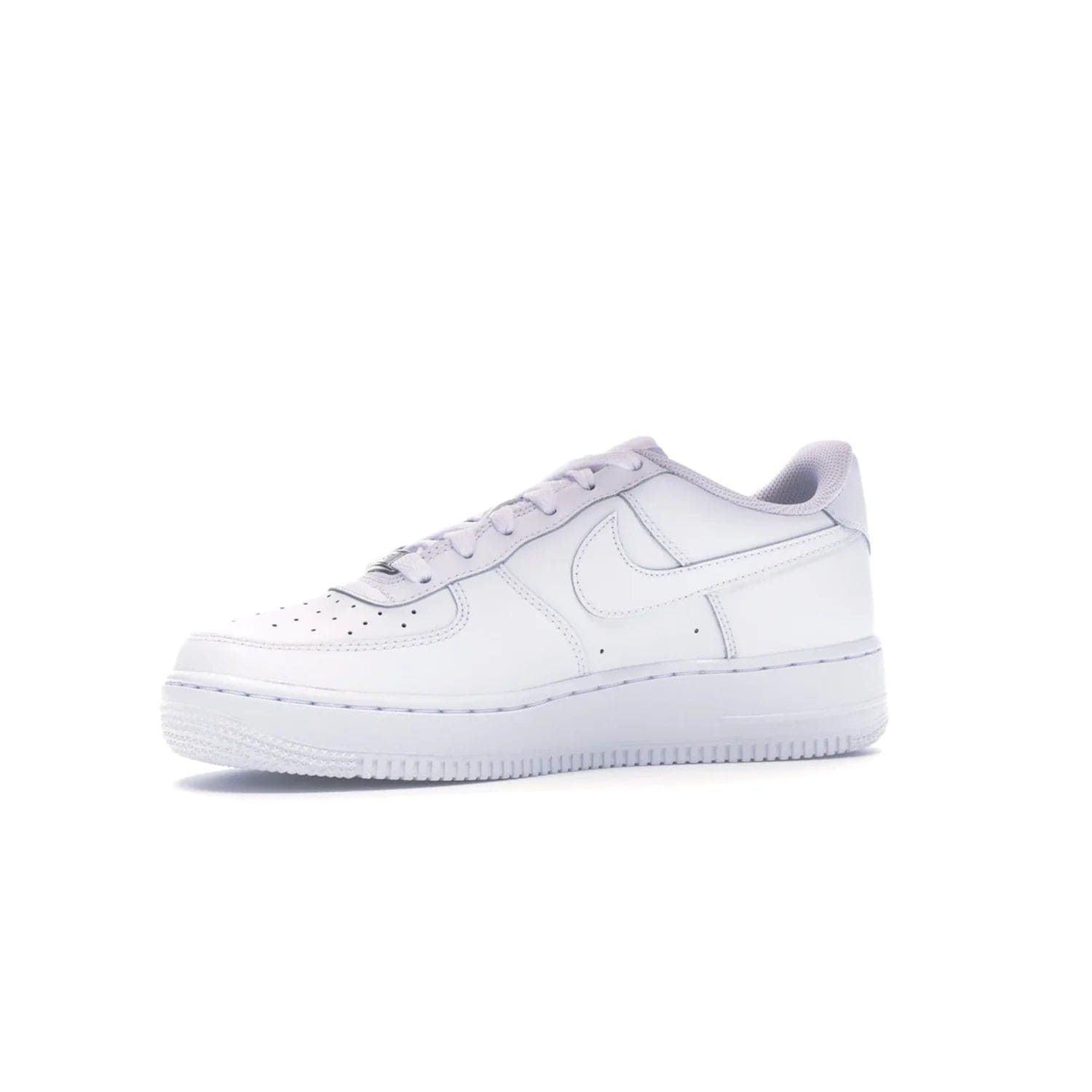 Nike Air Force 1 Low White (GS) - Image 17 - Only at www.BallersClubKickz.com - Grab the Nike Air Force 1 Low White (GS) for your mini-me. Clean all-white upper, modern cushioning & traction. Originally released Jan 2014.