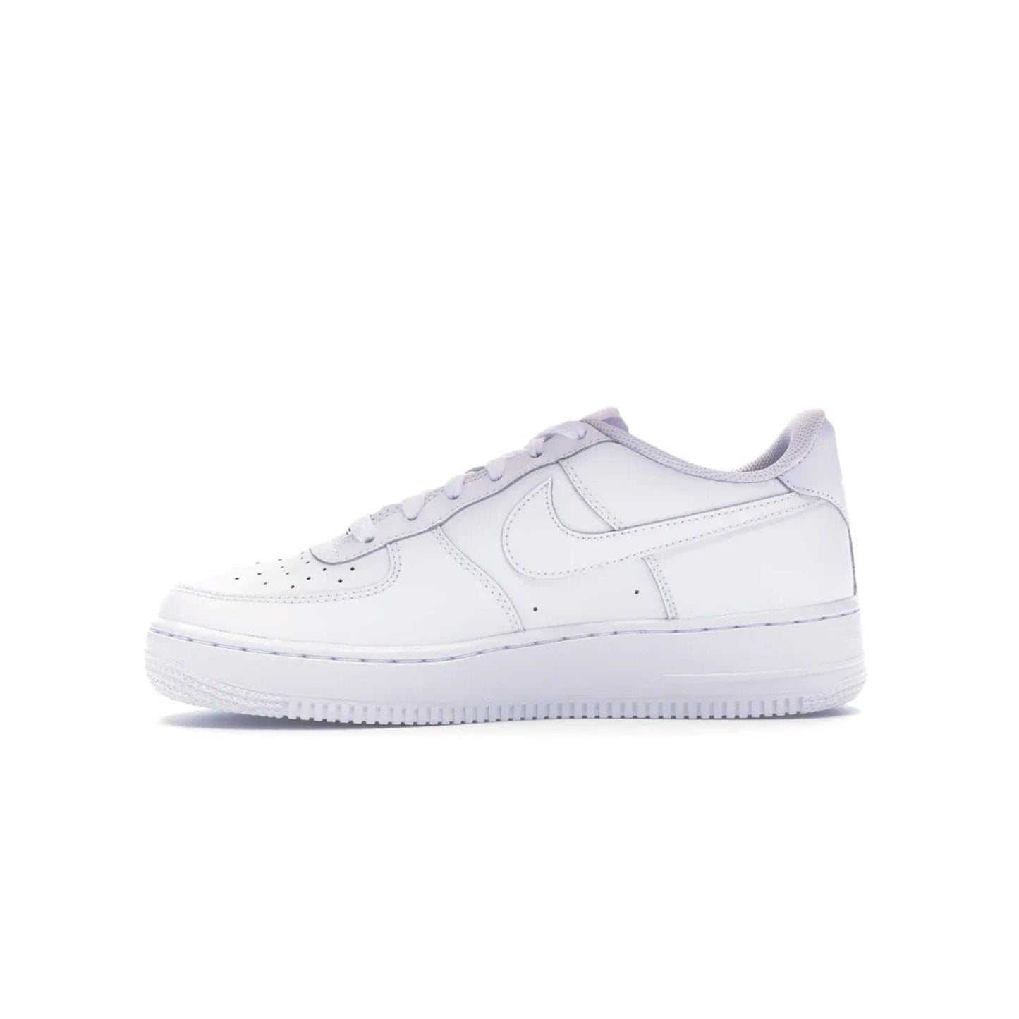 Nike Air Force 1 Low White (GS) - Image 19 - Only at www.BallersClubKickz.com - Grab the Nike Air Force 1 Low White (GS) for your mini-me. Clean all-white upper, modern cushioning & traction. Originally released Jan 2014.