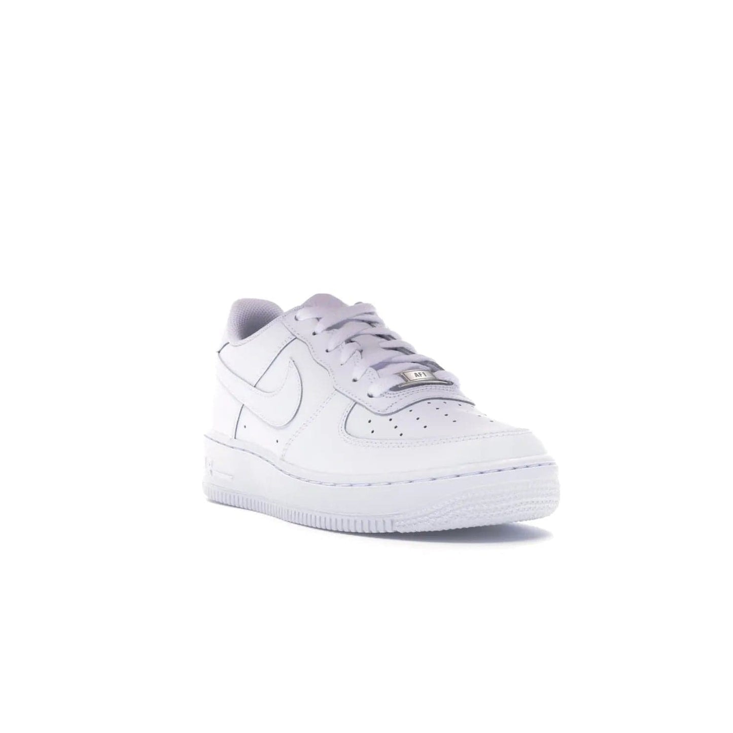 Nike Air Force 1 Low White (GS) - Image 7 - Only at www.BallersClubKickz.com - Grab the Nike Air Force 1 Low White (GS) for your mini-me. Clean all-white upper, modern cushioning & traction. Originally released Jan 2014.