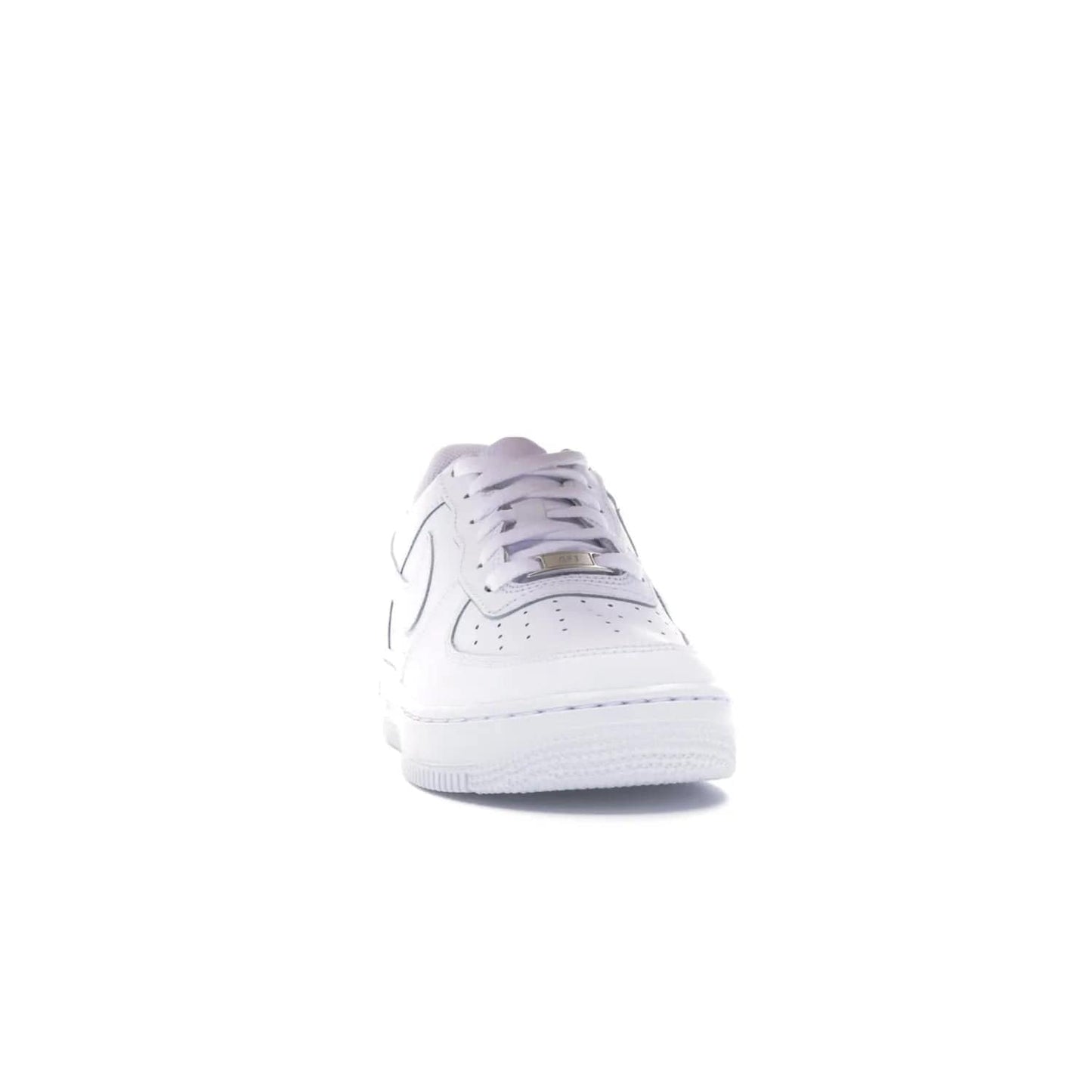 Nike Air Force 1 Low White (GS) - Image 9 - Only at www.BallersClubKickz.com - Grab the Nike Air Force 1 Low White (GS) for your mini-me. Clean all-white upper, modern cushioning & traction. Originally released Jan 2014.