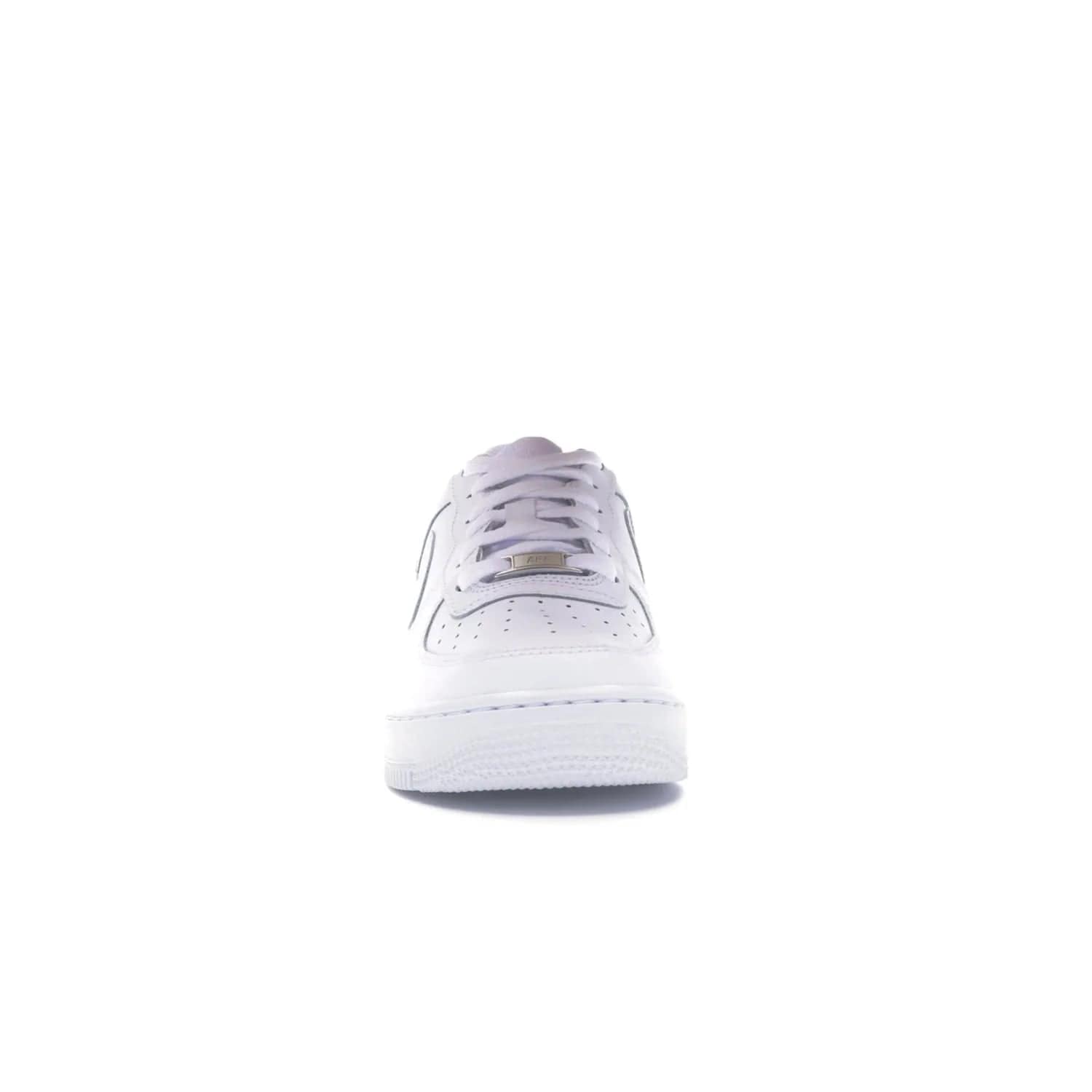 Nike Air Force 1 Low White (GS) - Image 10 - Only at www.BallersClubKickz.com - Grab the Nike Air Force 1 Low White (GS) for your mini-me. Clean all-white upper, modern cushioning & traction. Originally released Jan 2014.