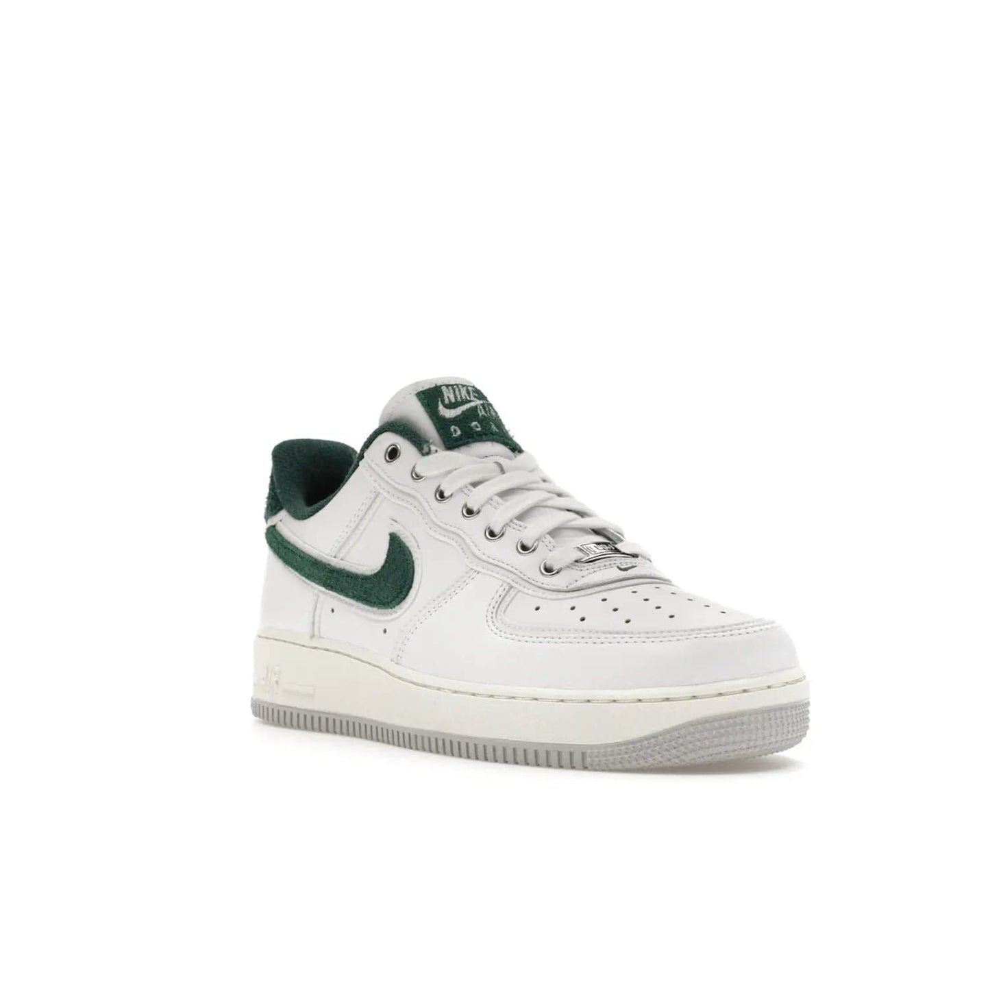 Nike Air Force 1 Low '07 Premium University of Oregon PE - Image 6 - Only at www.BallersClubKickz.com - The Nike Air Force 1 Low '07 Premium. Special Oregon University colorway. White base with green and sail accents. Cushioned rubber midsole. Comfort and style. Support your school!