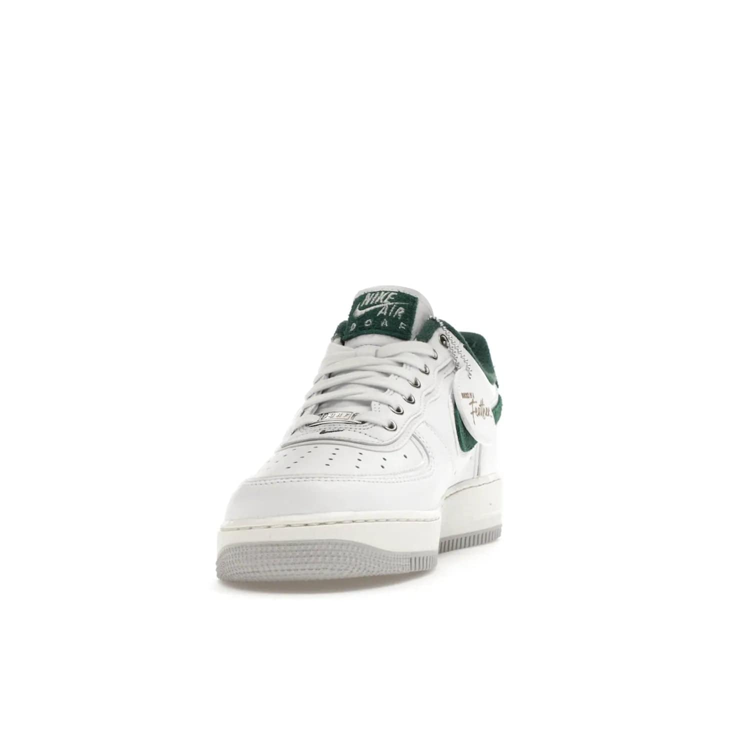 Nike Air Force 1 Low '07 Premium University of Oregon PE - Image 12 - Only at www.BallersClubKickz.com - The Nike Air Force 1 Low '07 Premium. Special Oregon University colorway. White base with green and sail accents. Cushioned rubber midsole. Comfort and style. Support your school!
