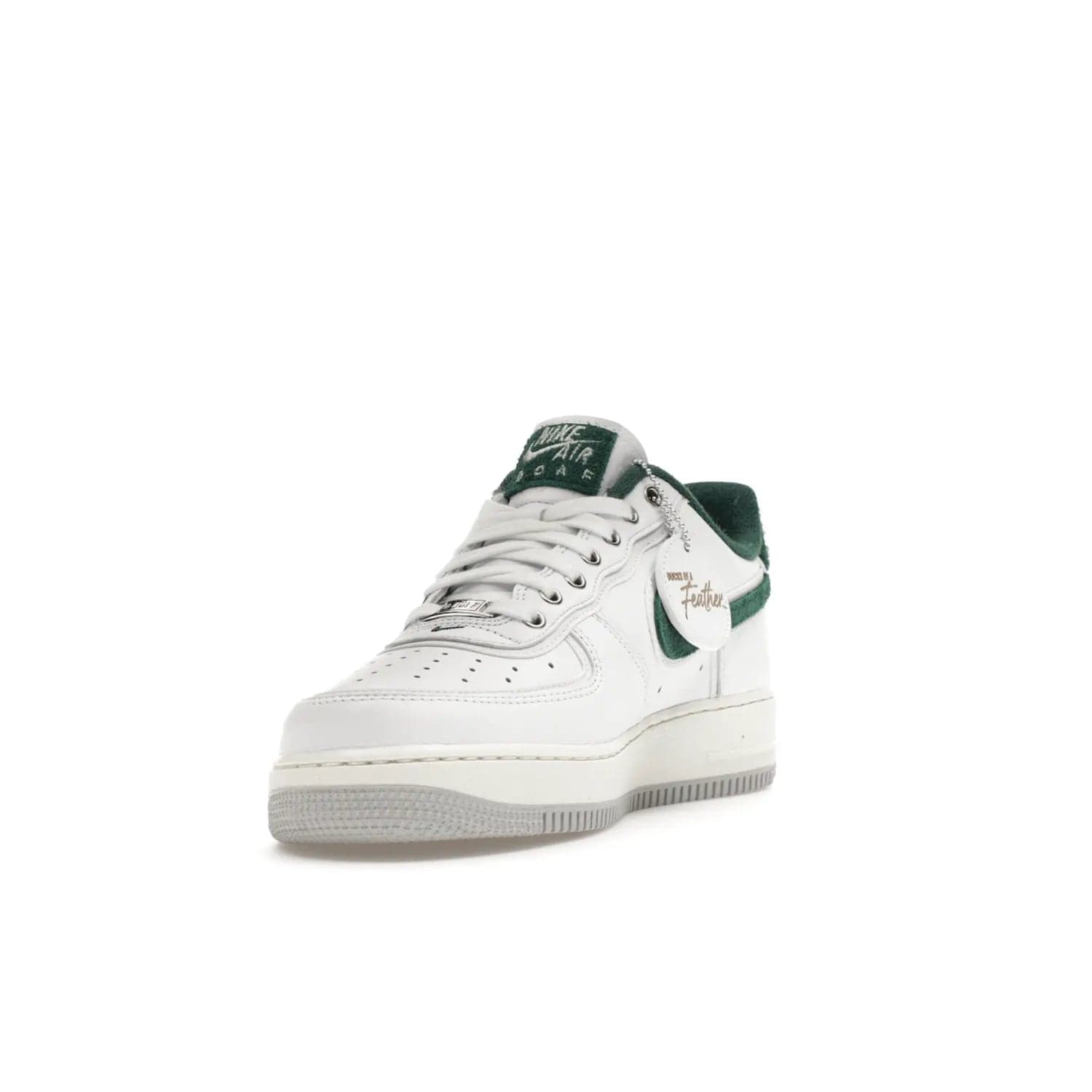 Nike Air Force 1 Low '07 Premium University of Oregon PE - Image 13 - Only at www.BallersClubKickz.com - The Nike Air Force 1 Low '07 Premium. Special Oregon University colorway. White base with green and sail accents. Cushioned rubber midsole. Comfort and style. Support your school!