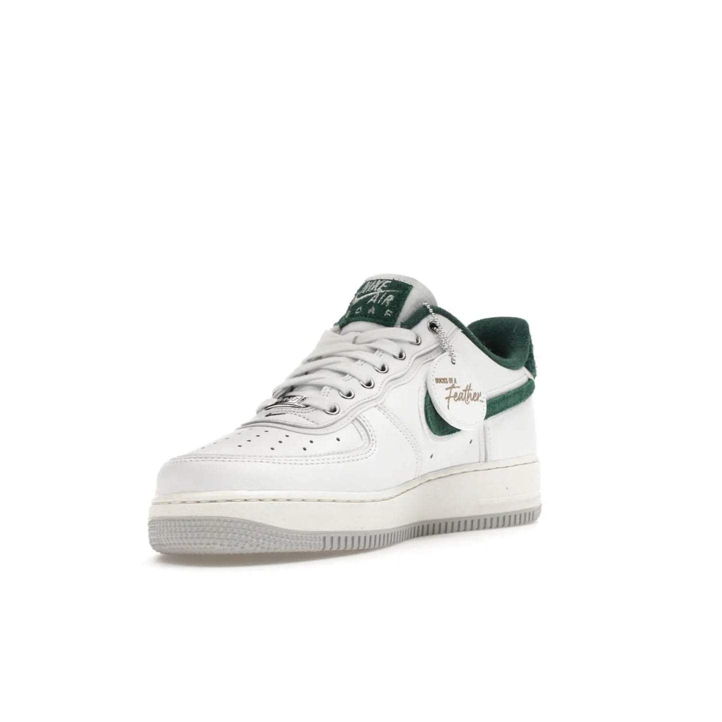 Nike Air Force 1 Low '07 Premium University of Oregon PE - Image 14 - Only at www.BallersClubKickz.com - The Nike Air Force 1 Low '07 Premium. Special Oregon University colorway. White base with green and sail accents. Cushioned rubber midsole. Comfort and style. Support your school!
