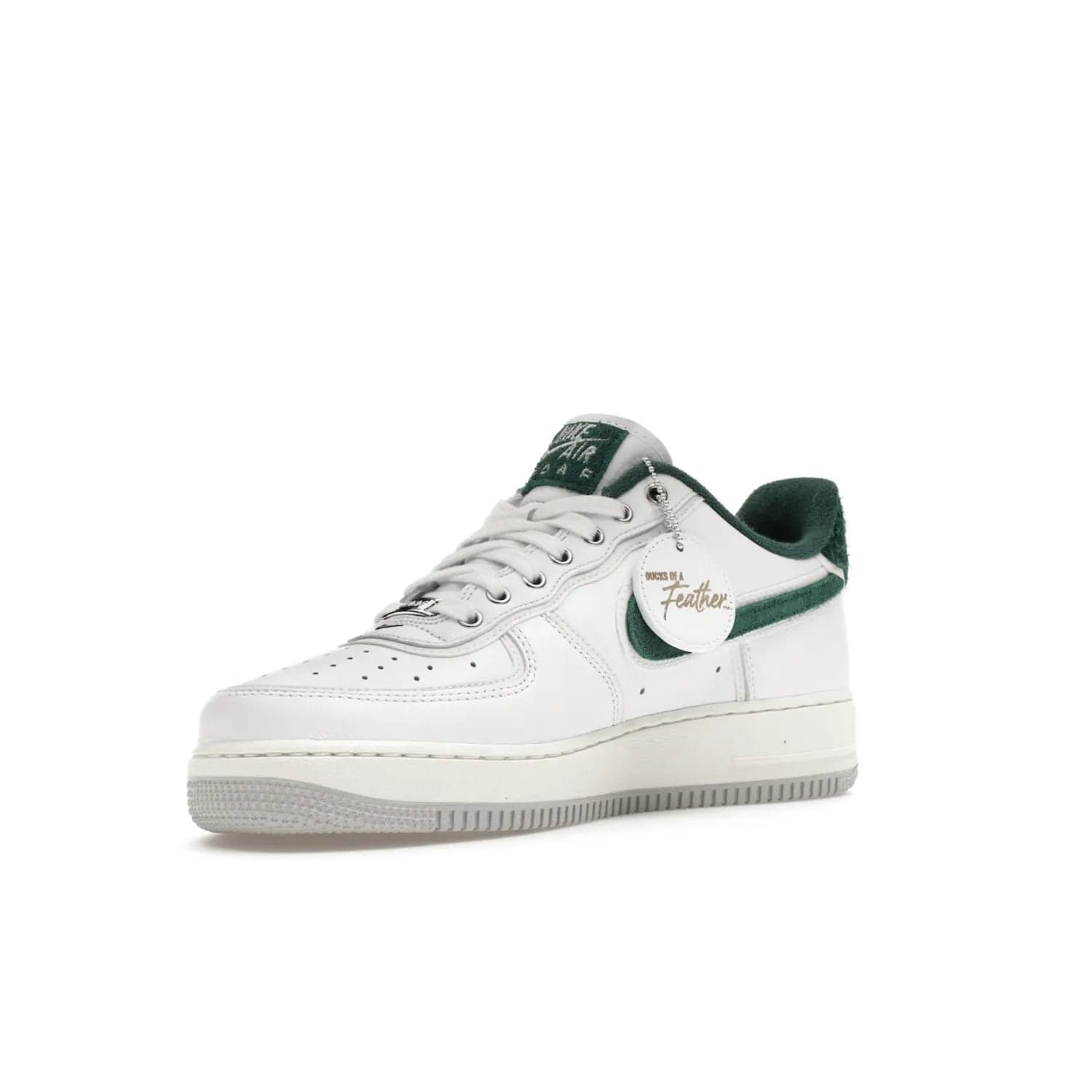 Nike Air Force 1 Low '07 Premium University of Oregon PE - Image 15 - Only at www.BallersClubKickz.com - The Nike Air Force 1 Low '07 Premium. Special Oregon University colorway. White base with green and sail accents. Cushioned rubber midsole. Comfort and style. Support your school!