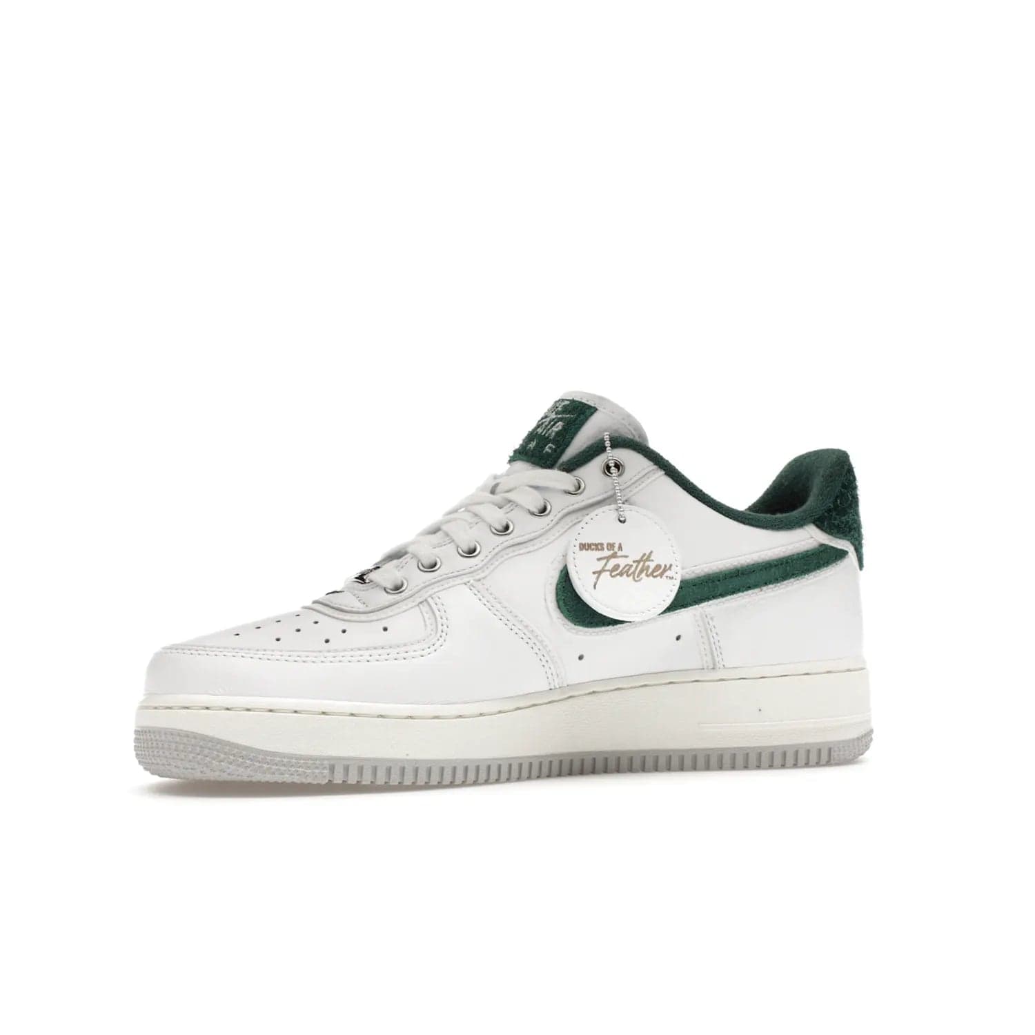 Nike Air Force 1 Low '07 Premium University of Oregon PE - Image 17 - Only at www.BallersClubKickz.com - The Nike Air Force 1 Low '07 Premium. Special Oregon University colorway. White base with green and sail accents. Cushioned rubber midsole. Comfort and style. Support your school!