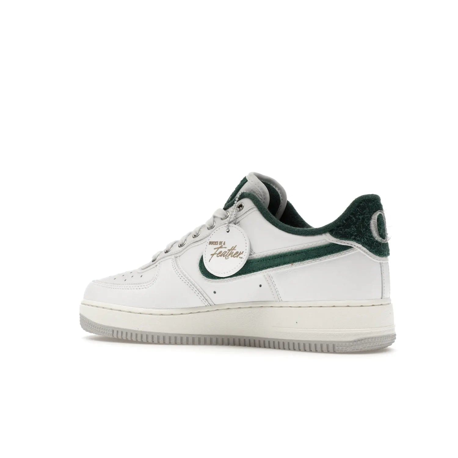 Nike Air Force 1 Low '07 Premium University of Oregon PE - Image 22 - Only at www.BallersClubKickz.com - The Nike Air Force 1 Low '07 Premium. Special Oregon University colorway. White base with green and sail accents. Cushioned rubber midsole. Comfort and style. Support your school!