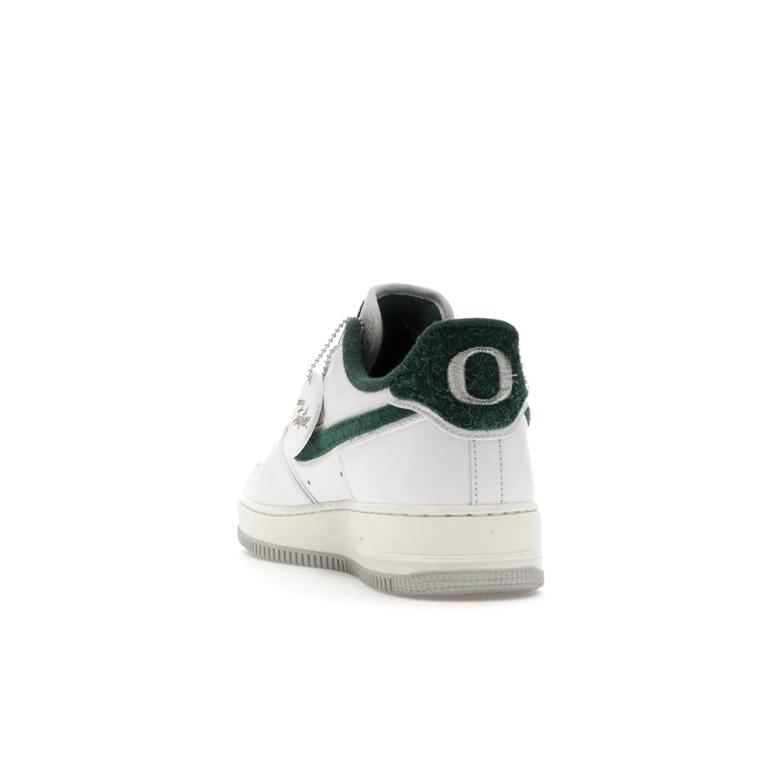 Nike Air Force 1 Low '07 Premium University of Oregon PE - Image 26 - Only at www.BallersClubKickz.com - The Nike Air Force 1 Low '07 Premium. Special Oregon University colorway. White base with green and sail accents. Cushioned rubber midsole. Comfort and style. Support your school!