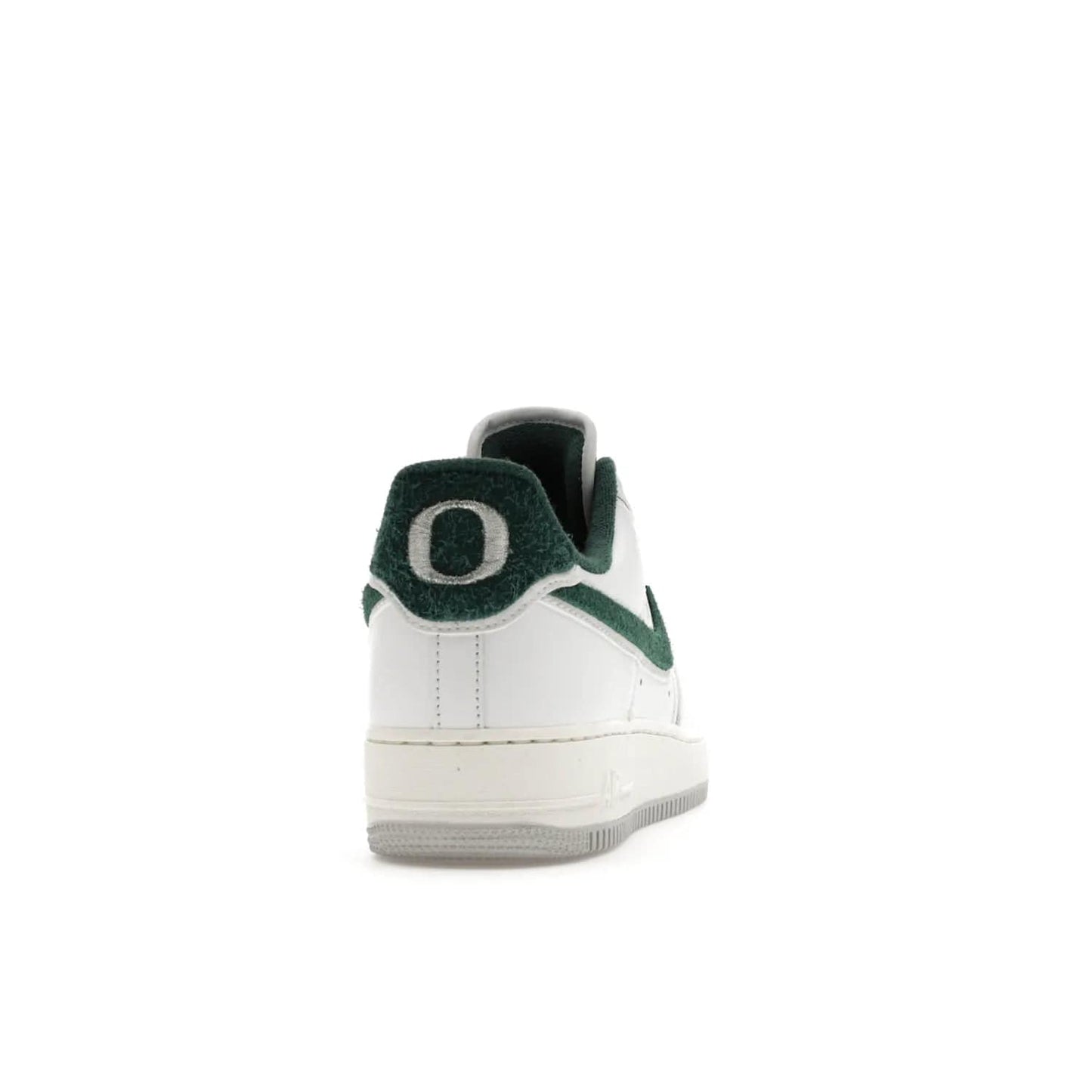 Nike Air Force 1 Low '07 Premium University of Oregon PE - Image 29 - Only at www.BallersClubKickz.com - The Nike Air Force 1 Low '07 Premium. Special Oregon University colorway. White base with green and sail accents. Cushioned rubber midsole. Comfort and style. Support your school!