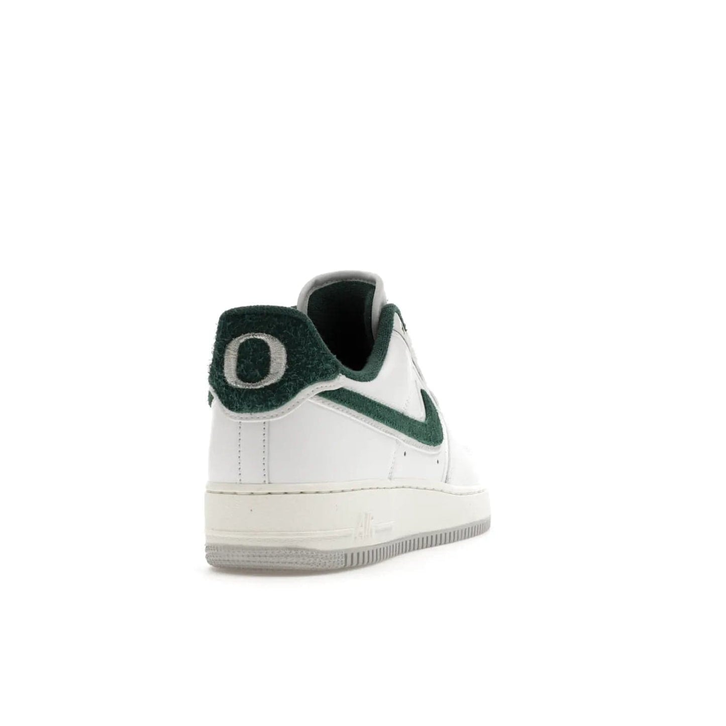 Nike Air Force 1 Low '07 Premium University of Oregon PE - Image 30 - Only at www.BallersClubKickz.com - The Nike Air Force 1 Low '07 Premium. Special Oregon University colorway. White base with green and sail accents. Cushioned rubber midsole. Comfort and style. Support your school!