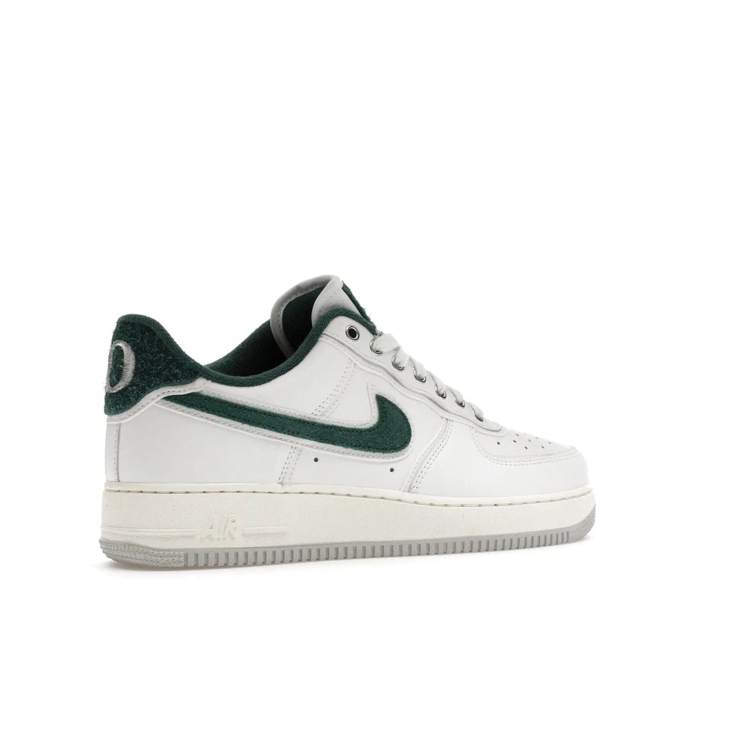 Nike Air Force 1 Low '07 Premium University of Oregon PE - Image 34 - Only at www.BallersClubKickz.com - The Nike Air Force 1 Low '07 Premium. Special Oregon University colorway. White base with green and sail accents. Cushioned rubber midsole. Comfort and style. Support your school!