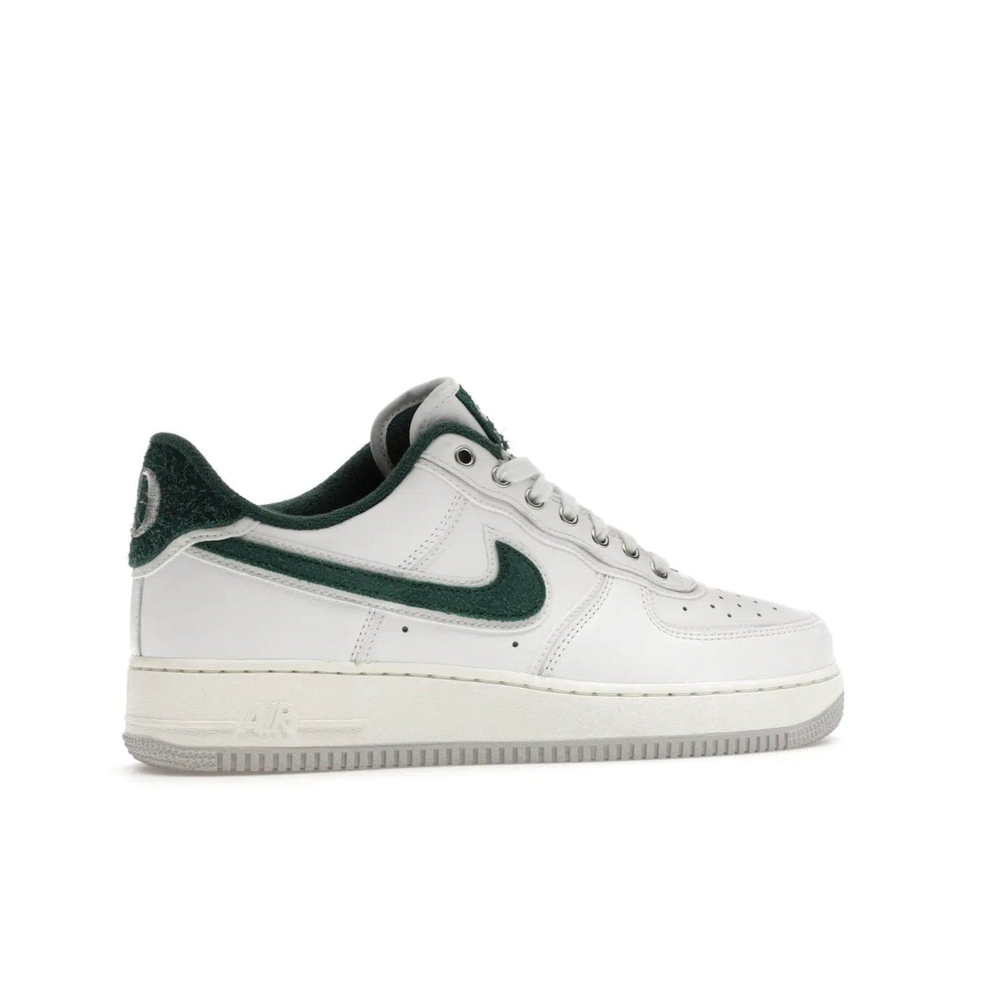 Nike Air Force 1 Low '07 Premium University of Oregon PE - Image 35 - Only at www.BallersClubKickz.com - The Nike Air Force 1 Low '07 Premium. Special Oregon University colorway. White base with green and sail accents. Cushioned rubber midsole. Comfort and style. Support your school!