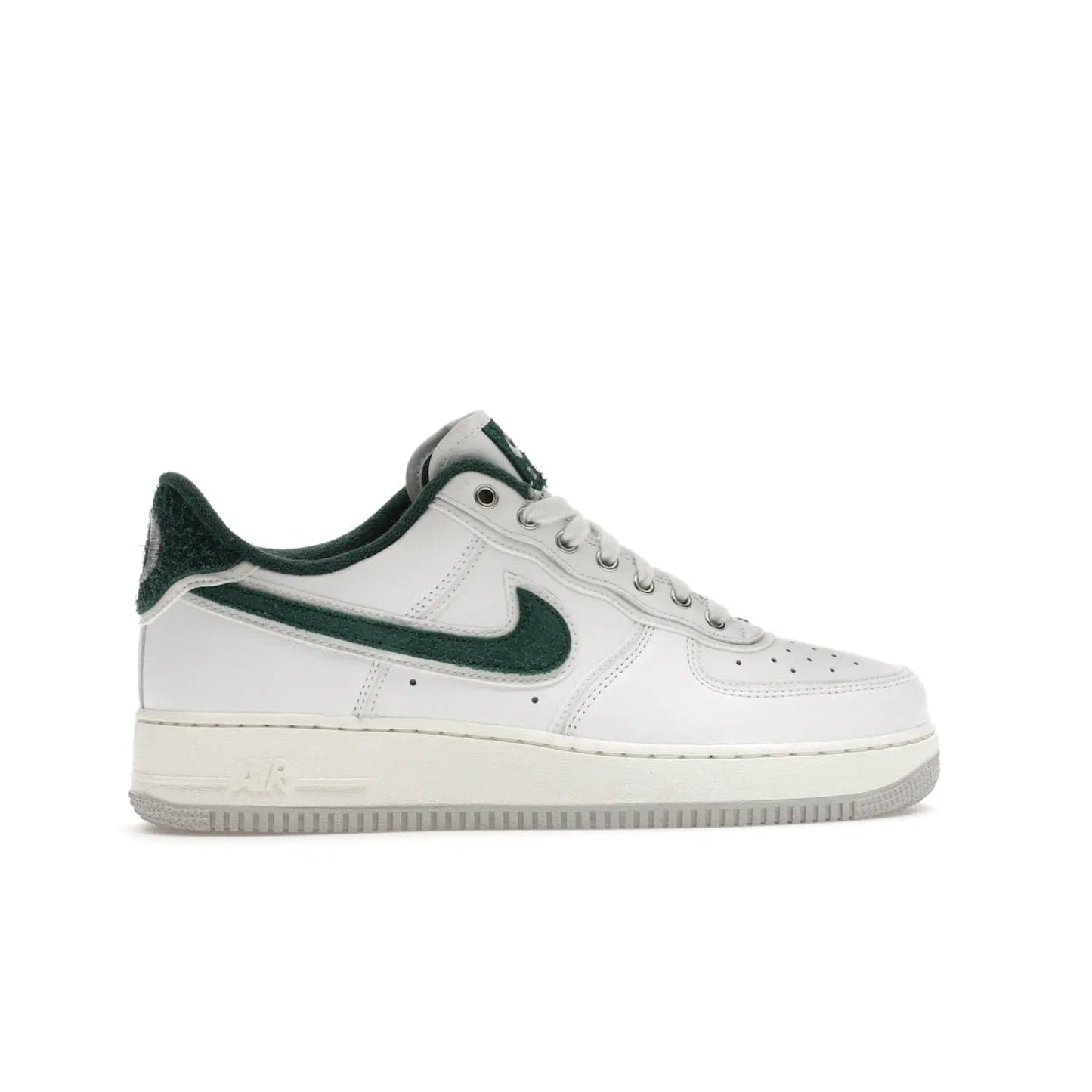 Nike Air Force 1 Low '07 Premium University of Oregon PE - Image 36 - Only at www.BallersClubKickz.com - The Nike Air Force 1 Low '07 Premium. Special Oregon University colorway. White base with green and sail accents. Cushioned rubber midsole. Comfort and style. Support your school!