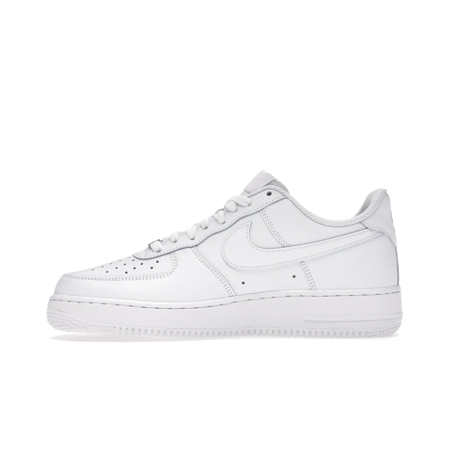 Nike Air Force 1 Low '07 White - Image 19 - Only at www.BallersClubKickz.com - ##
Iconic Swoosh overlays and crisp white sole make the classic Nike Air Force 1 Low White '07 an essential colorway. Classic for seasoned heads and new fans alike.