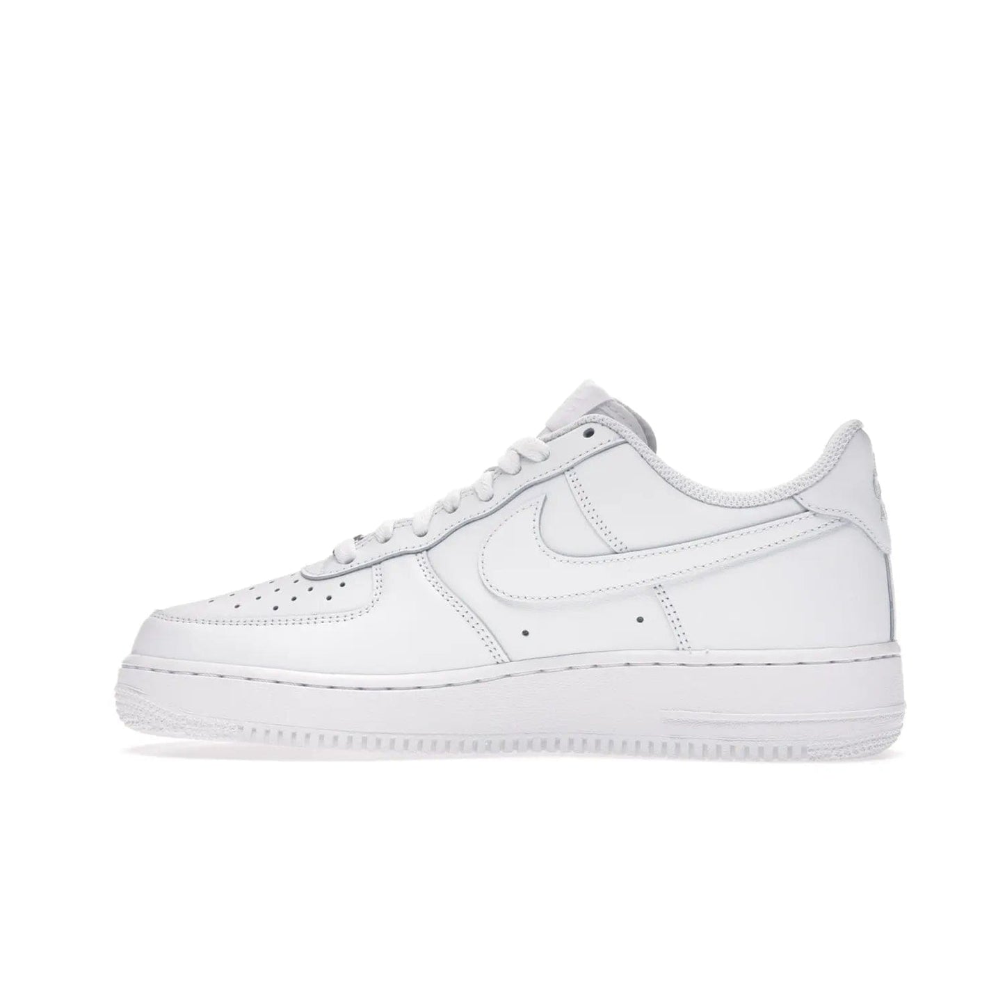 Nike Air Force 1 Low '07 White - Image 20 - Only at www.BallersClubKickz.com - ##
Iconic Swoosh overlays and crisp white sole make the classic Nike Air Force 1 Low White '07 an essential colorway. Classic for seasoned heads and new fans alike.