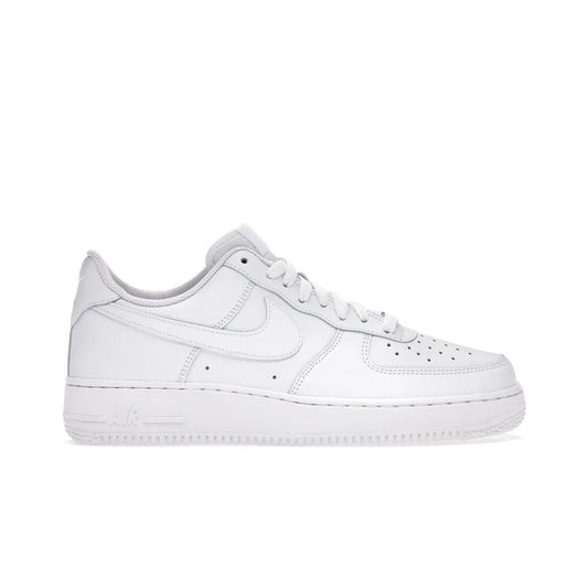 Nike Air Force 1 Low '07 White - Image 1 - Only at www.BallersClubKickz.com - ##
Iconic Swoosh overlays and crisp white sole make the classic Nike Air Force 1 Low White '07 an essential colorway. Classic for seasoned heads and new fans alike.