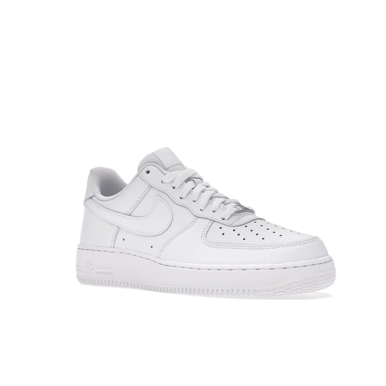 Nike Air Force 1 Low '07 White - Image 5 - Only at www.BallersClubKickz.com - ##
Iconic Swoosh overlays and crisp white sole make the classic Nike Air Force 1 Low White '07 an essential colorway. Classic for seasoned heads and new fans alike.