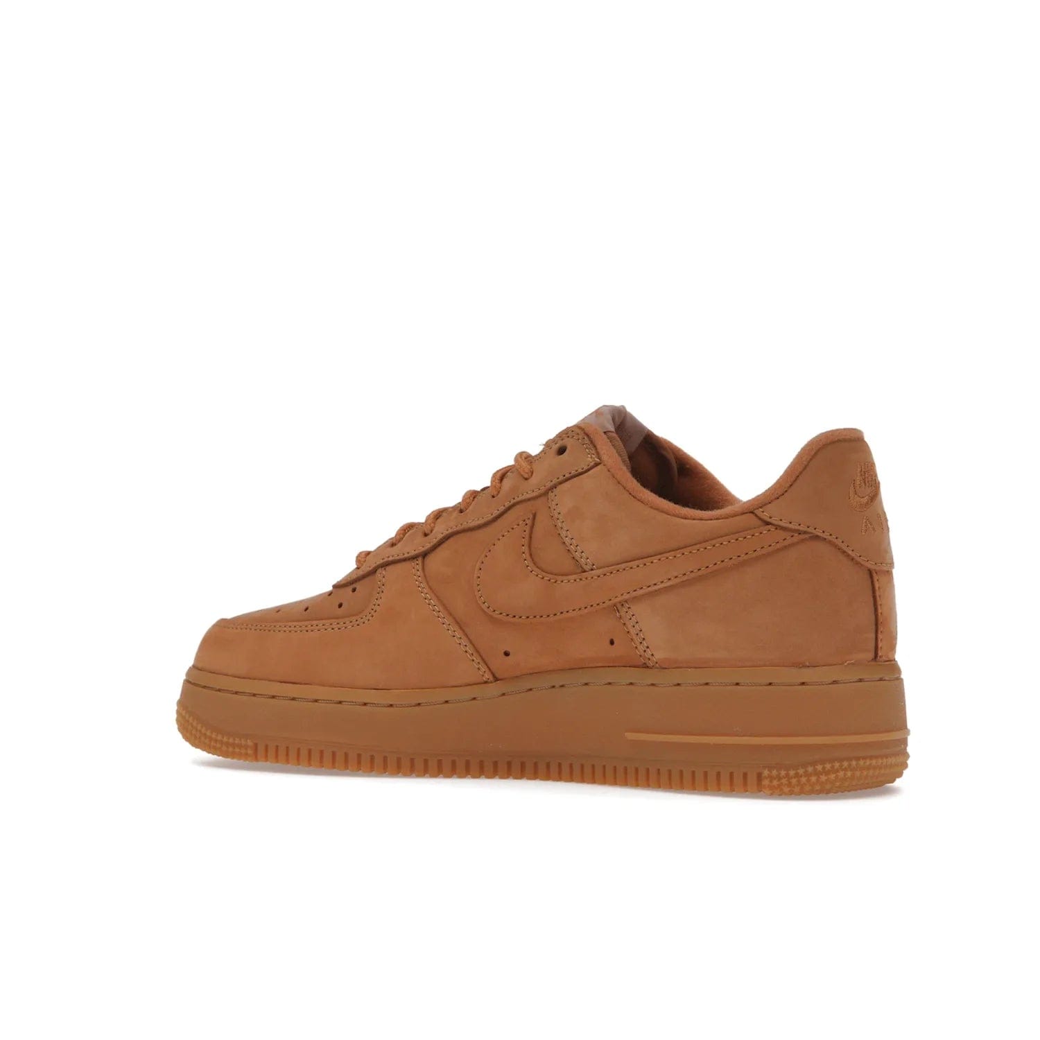 Nike Air Force 1 Low SP Supreme Wheat - Image 22 - Only at www.BallersClubKickz.com - A luxe Flax Durabuck upper and Supreme Box Logo insignias on the lateral heels make the Nike Air Force 1 Low SP Supreme Wheat a stylish lifestyle shoe. Matching Flax Air sole adds a classic touch to this collaboration between Nike and Supreme. Make a statement with this edition of the classic Air Force 1 Low.