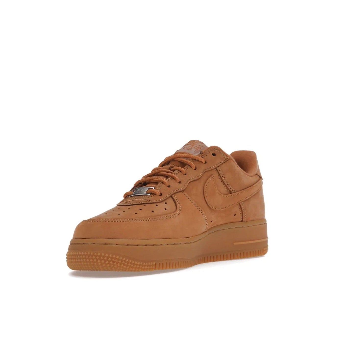Nike Air Force 1 Low SP Supreme Wheat - Image 14 - Only at www.BallersClubKickz.com - A luxe Flax Durabuck upper and Supreme Box Logo insignias on the lateral heels make the Nike Air Force 1 Low SP Supreme Wheat a stylish lifestyle shoe. Matching Flax Air sole adds a classic touch to this collaboration between Nike and Supreme. Make a statement with this edition of the classic Air Force 1 Low.