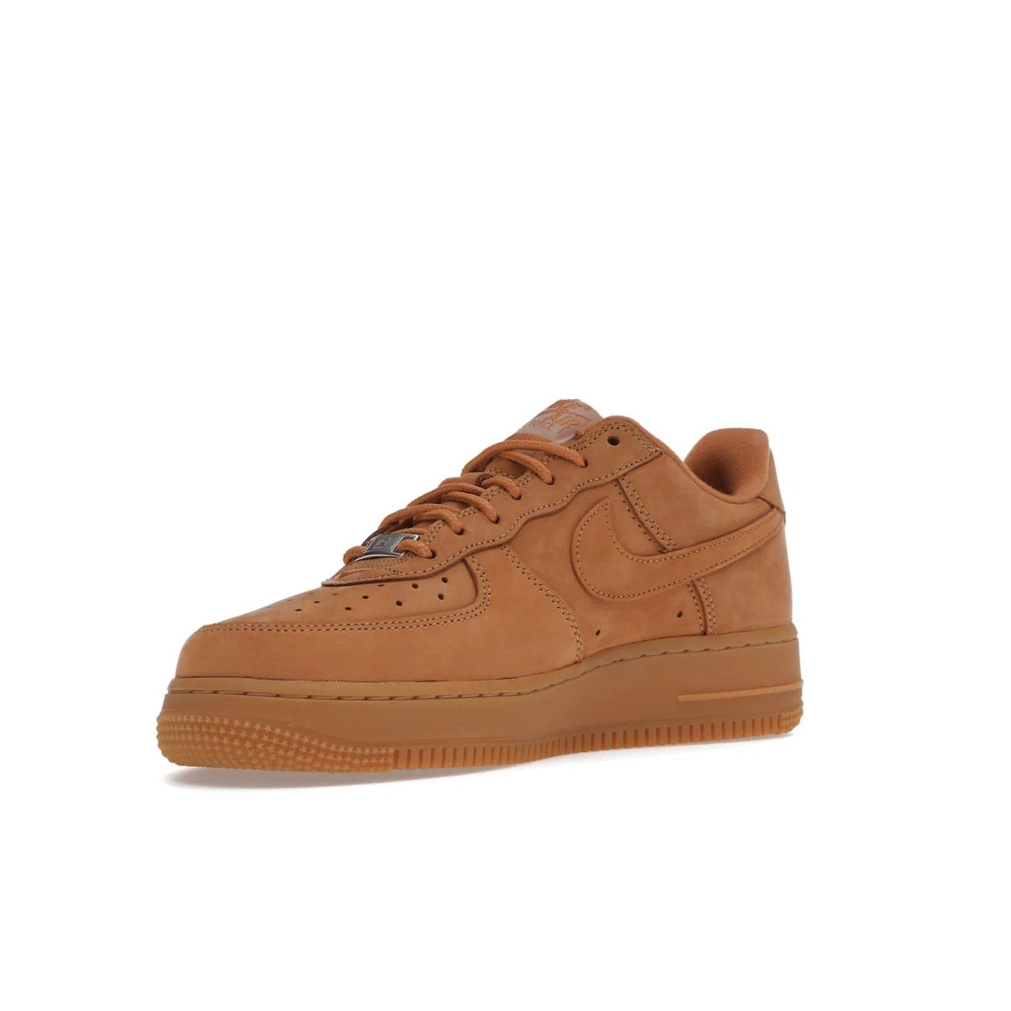 Nike Air Force 1 Low SP Supreme Wheat - Image 15 - Only at www.BallersClubKickz.com - A luxe Flax Durabuck upper and Supreme Box Logo insignias on the lateral heels make the Nike Air Force 1 Low SP Supreme Wheat a stylish lifestyle shoe. Matching Flax Air sole adds a classic touch to this collaboration between Nike and Supreme. Make a statement with this edition of the classic Air Force 1 Low.