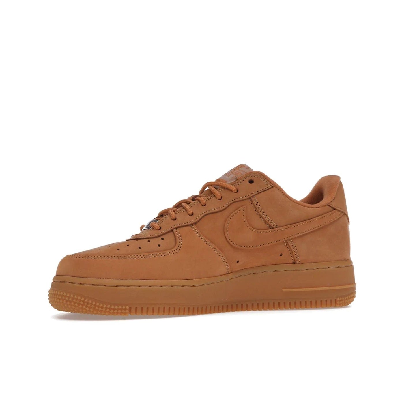 Nike Air Force 1 Low SP Supreme Wheat - Image 17 - Only at www.BallersClubKickz.com - A luxe Flax Durabuck upper and Supreme Box Logo insignias on the lateral heels make the Nike Air Force 1 Low SP Supreme Wheat a stylish lifestyle shoe. Matching Flax Air sole adds a classic touch to this collaboration between Nike and Supreme. Make a statement with this edition of the classic Air Force 1 Low.