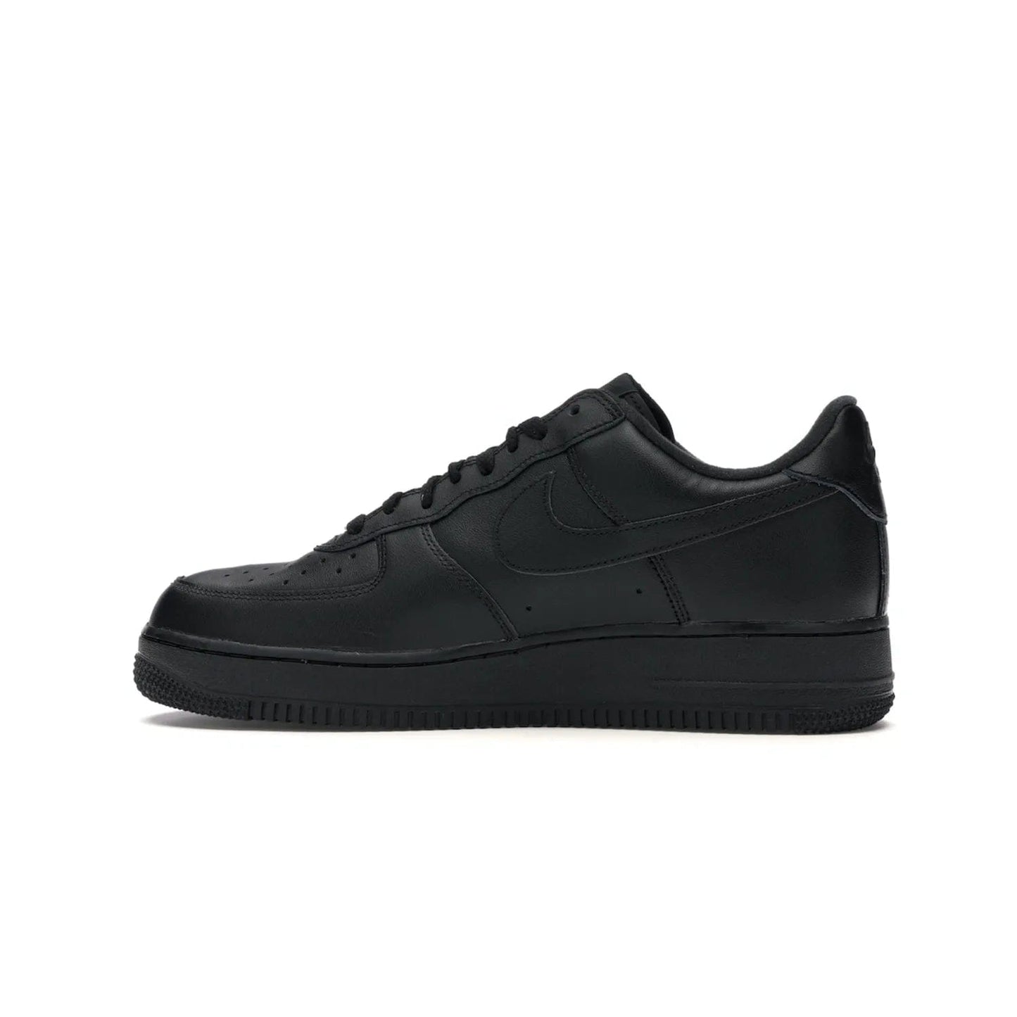 Nike Air Force 1 Low Supreme Black - Image 20 - Only at www.BallersClubKickz.com - Iconic style meets classic black design in the Nike Air Force 1 Low Supreme Black. Featuring a luxe leather upper and red Supreme Box Logo at the heel, these sneakers released in March 2020, and now available.