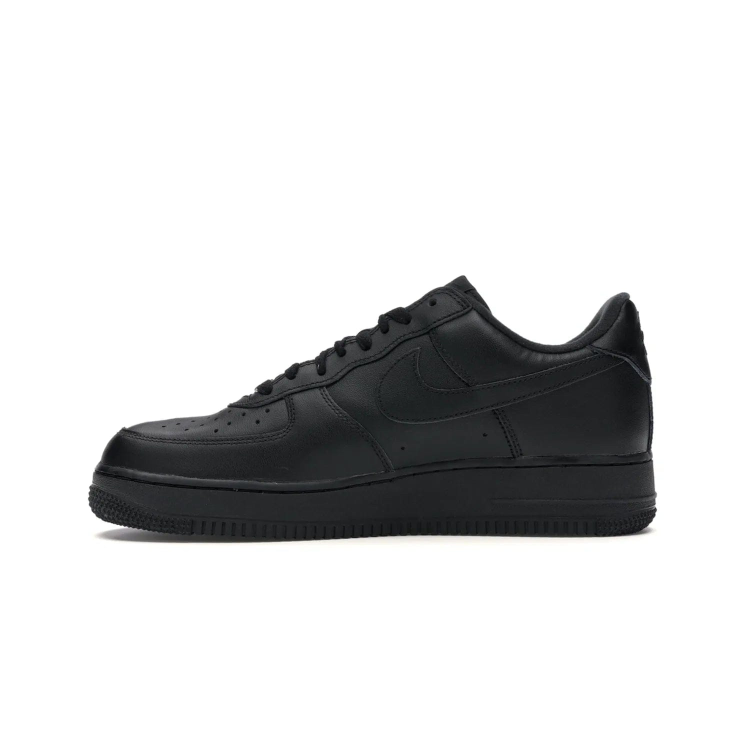 Nike Air Force 1 Low Supreme Black - Image 19 - Only at www.BallersClubKickz.com - Iconic style meets classic black design in the Nike Air Force 1 Low Supreme Black. Featuring a luxe leather upper and red Supreme Box Logo at the heel, these sneakers released in March 2020, and now available.