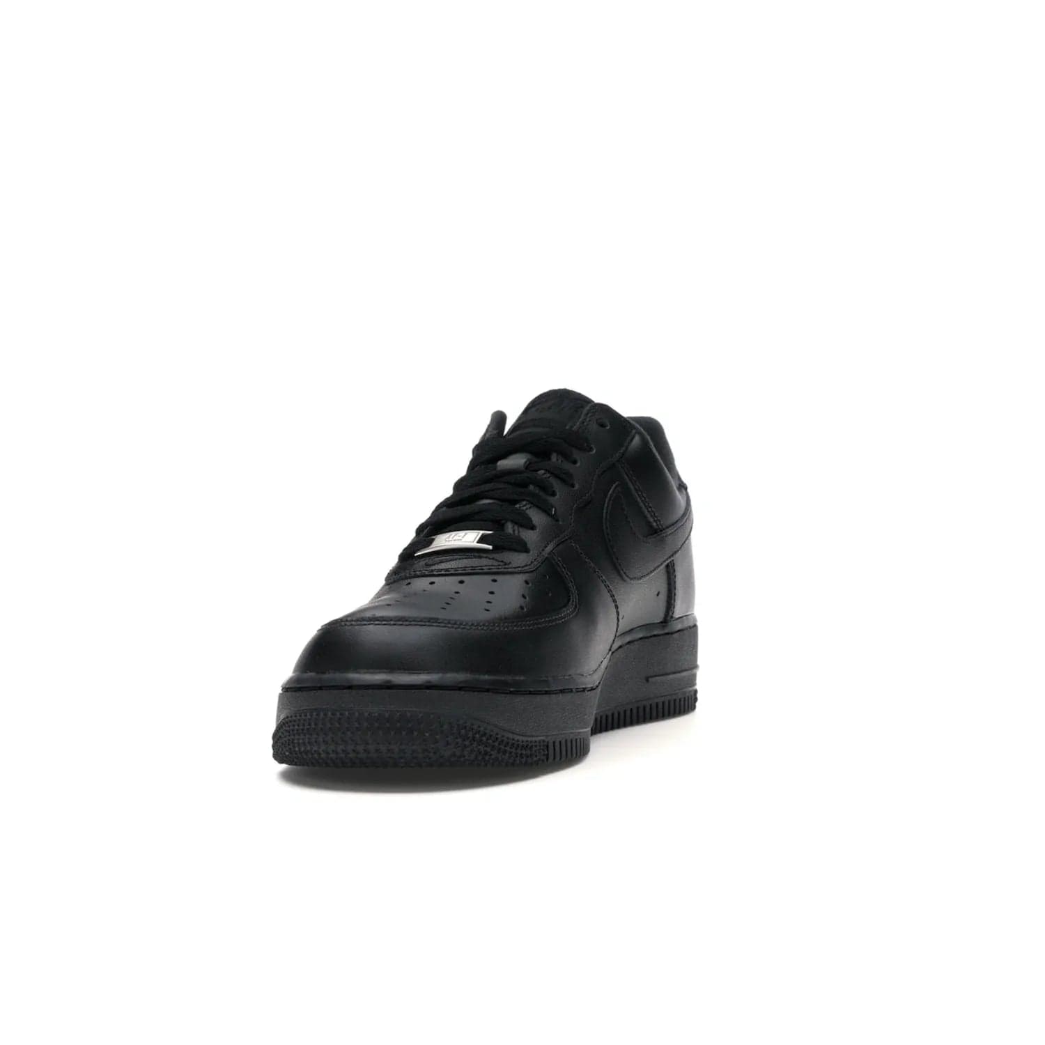 Nike Air Force 1 Low Supreme Black - Image 12 - Only at www.BallersClubKickz.com - Iconic style meets classic black design in the Nike Air Force 1 Low Supreme Black. Featuring a luxe leather upper and red Supreme Box Logo at the heel, these sneakers released in March 2020, and now available.