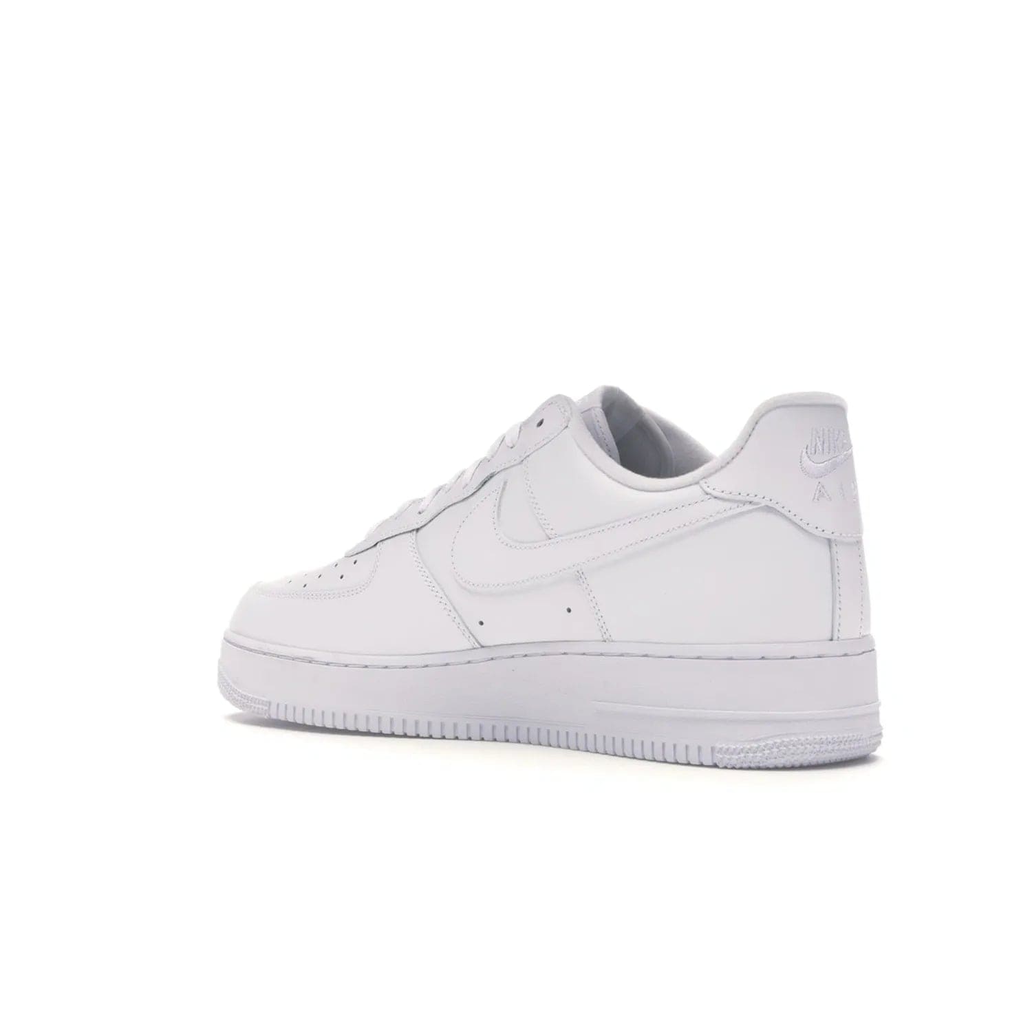 Nike Air Force 1 Low Supreme White - Image 23 - Only at www.BallersClubKickz.com - The Nike Air Force 1 Low Supreme White - a classic all-white design featuring premium leather and the iconic red Supreme Box Logo. Iconic sneakers embodying NYC style and culture. Released March 2020.