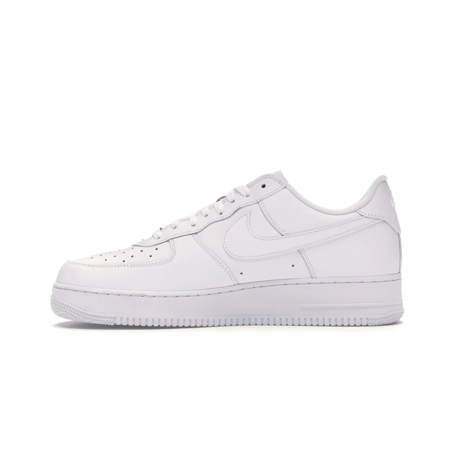 Nike Air Force 1 Low Supreme White - Image 19 - Only at www.BallersClubKickz.com - The Nike Air Force 1 Low Supreme White - a classic all-white design featuring premium leather and the iconic red Supreme Box Logo. Iconic sneakers embodying NYC style and culture. Released March 2020.