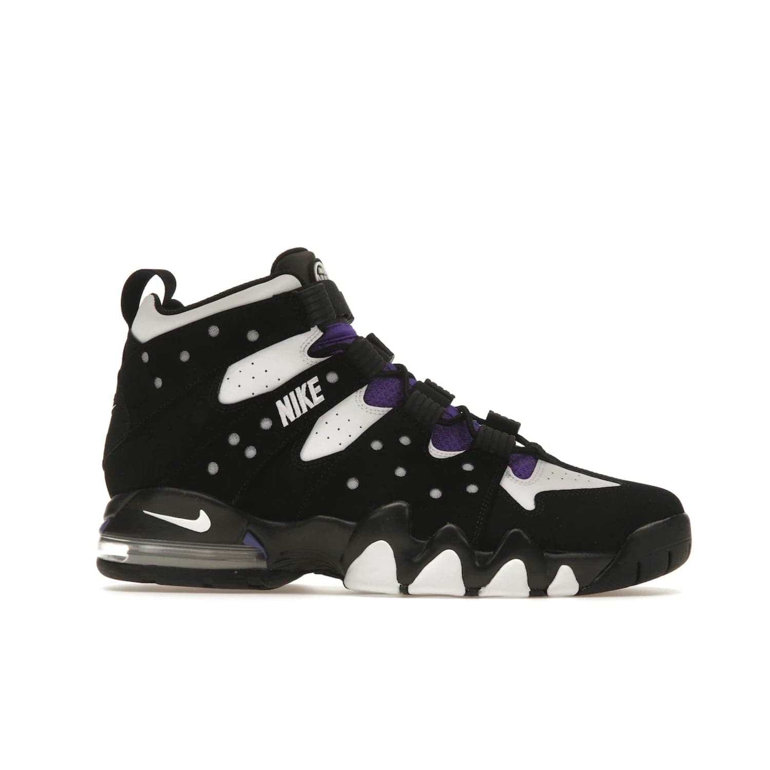 Nike Air Max 2 CB '94 OG Black White Purple (2023) - Image 2 - Only at www.BallersClubKickz.com - Freshly updated for 2023: The Nike Air Max 2 CB '94 OG Black White Purple will have you stepping out confidently. Get a timeless look with this lightweight and stylish design. Enjoy cushioned comfort with this iconic shoe.