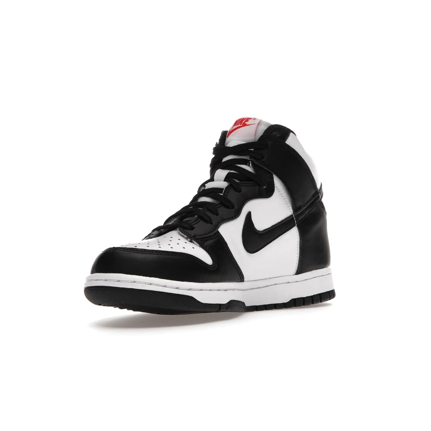 Nike Dunk High Panda (2021) (GS) - Image 14 - Only at www.BallersClubKickz.com - Discover the statement-making Nike Dunk High Panda GS 2021 combining white, black and university red. Crafted with full-grain leather, featuring classic Nike Air Swoosh logo. Available 28/5/2021 at a retail price of $90.