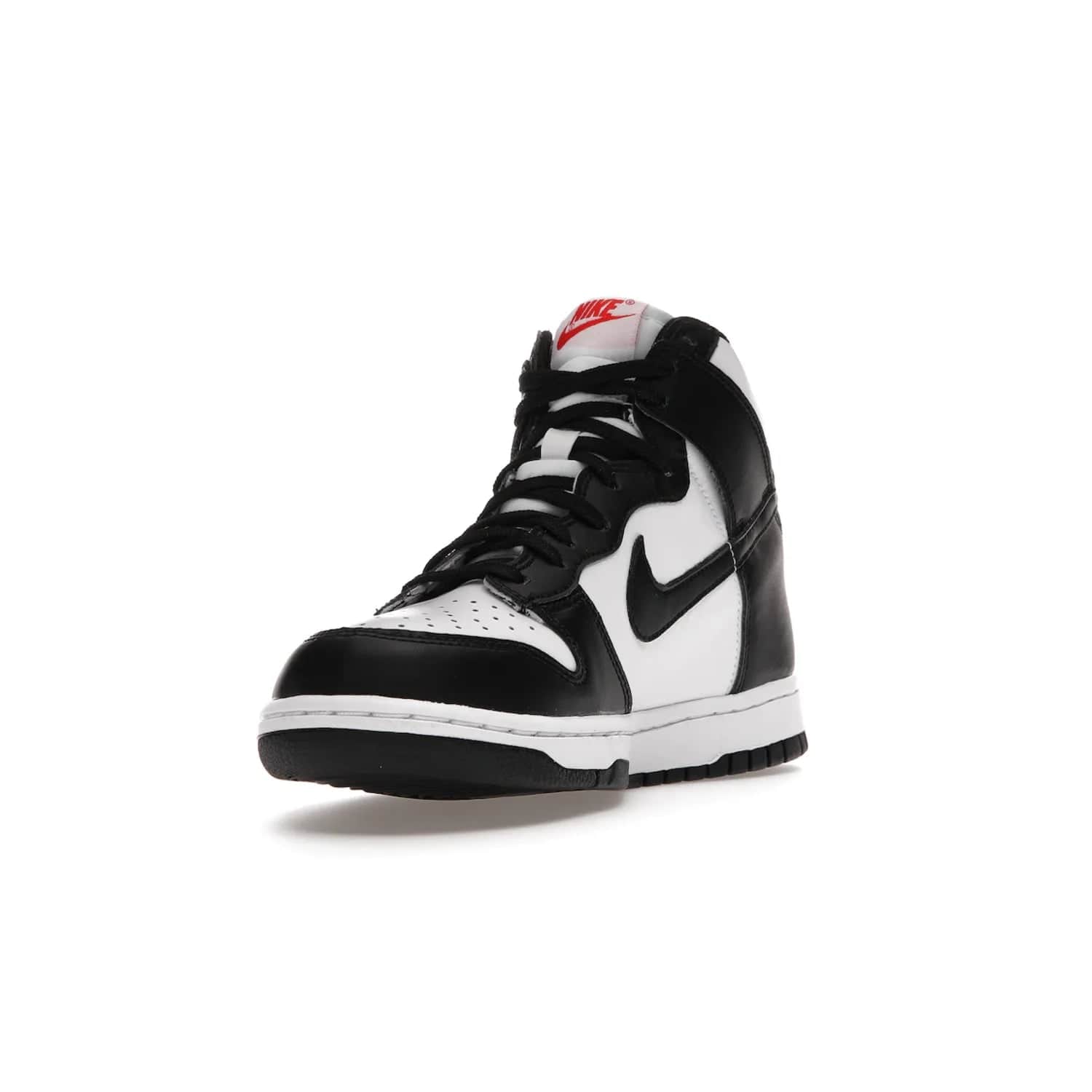 Nike Dunk High Panda (2021) (GS) - Image 13 - Only at www.BallersClubKickz.com - Discover the statement-making Nike Dunk High Panda GS 2021 combining white, black and university red. Crafted with full-grain leather, featuring classic Nike Air Swoosh logo. Available 28/5/2021 at a retail price of $90.