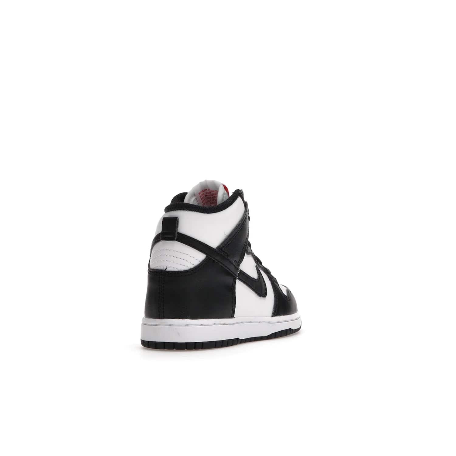 Nike Dunk High Panda (2021) (PS) - Image 31 - Only at www.BallersClubKickz.com - Stand out with the Nike Dunk High Panda (2021) (PS)! This limited edition shoe features a classic black and white colourway with bright red accents and a suede upper. Finish it off with a lightweight foam sole for all-day comfort. Get them today!