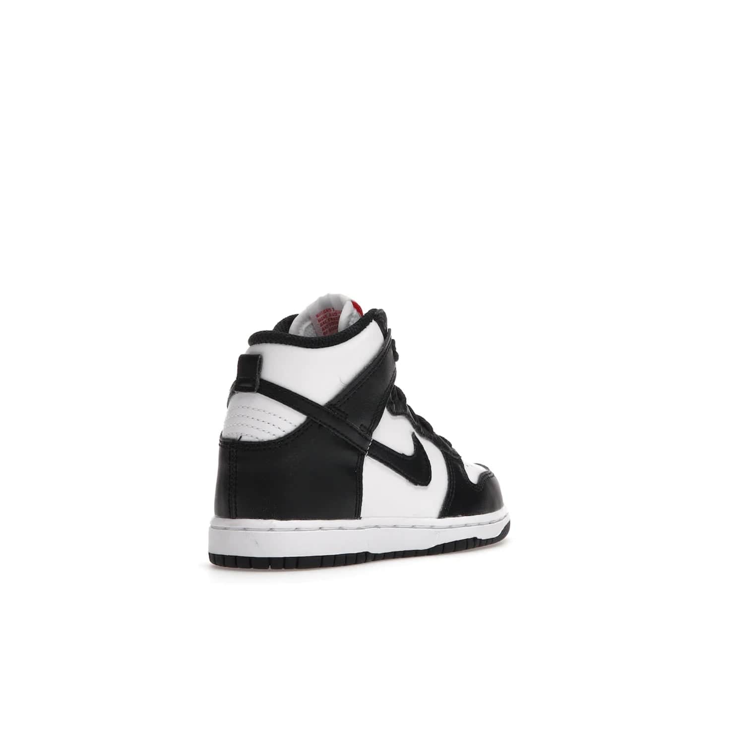 Nike Dunk High Panda (2021) (PS) - Image 32 - Only at www.BallersClubKickz.com - Stand out with the Nike Dunk High Panda (2021) (PS)! This limited edition shoe features a classic black and white colourway with bright red accents and a suede upper. Finish it off with a lightweight foam sole for all-day comfort. Get them today!