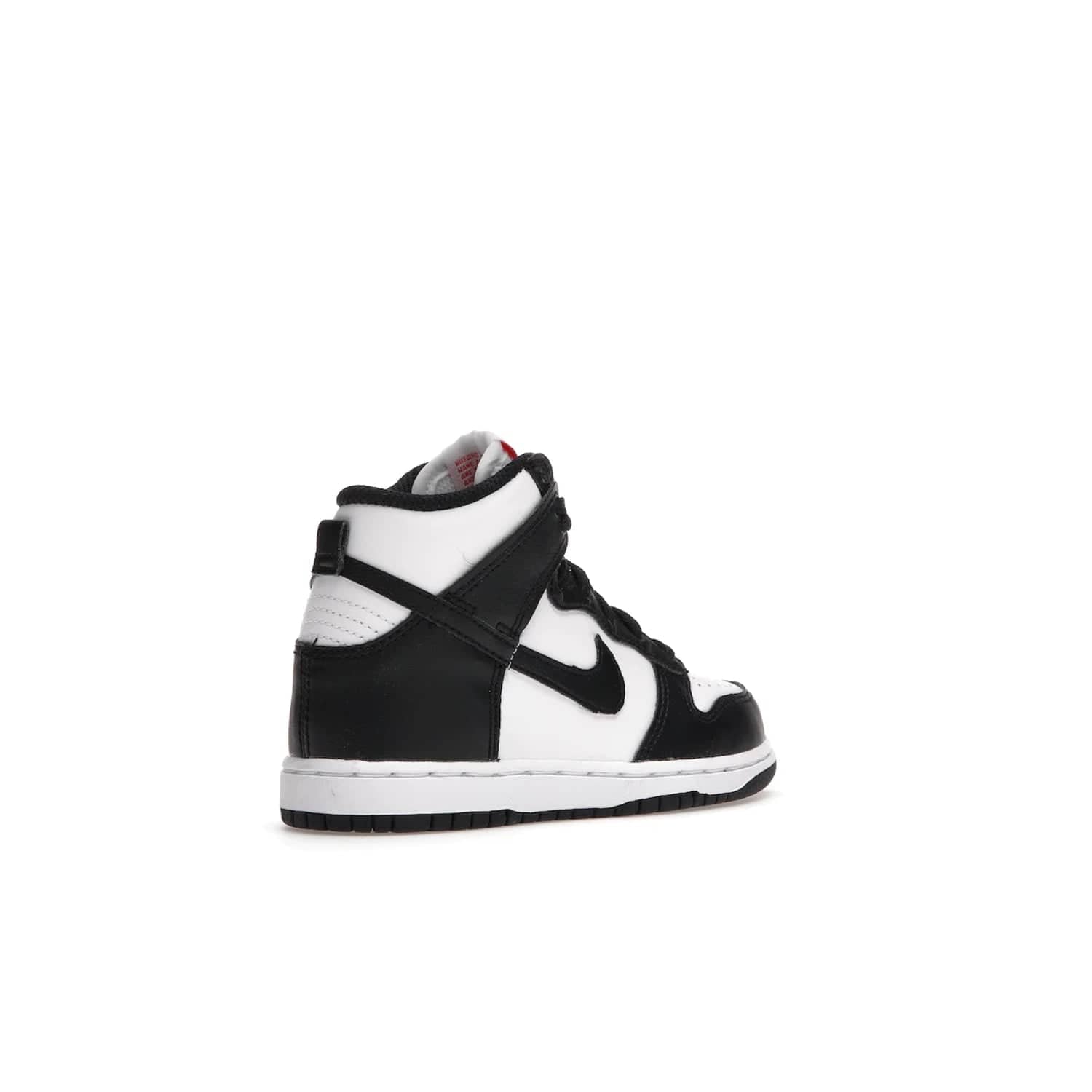 Nike Dunk High Panda (2021) (PS) - Image 33 - Only at www.BallersClubKickz.com - Stand out with the Nike Dunk High Panda (2021) (PS)! This limited edition shoe features a classic black and white colourway with bright red accents and a suede upper. Finish it off with a lightweight foam sole for all-day comfort. Get them today!